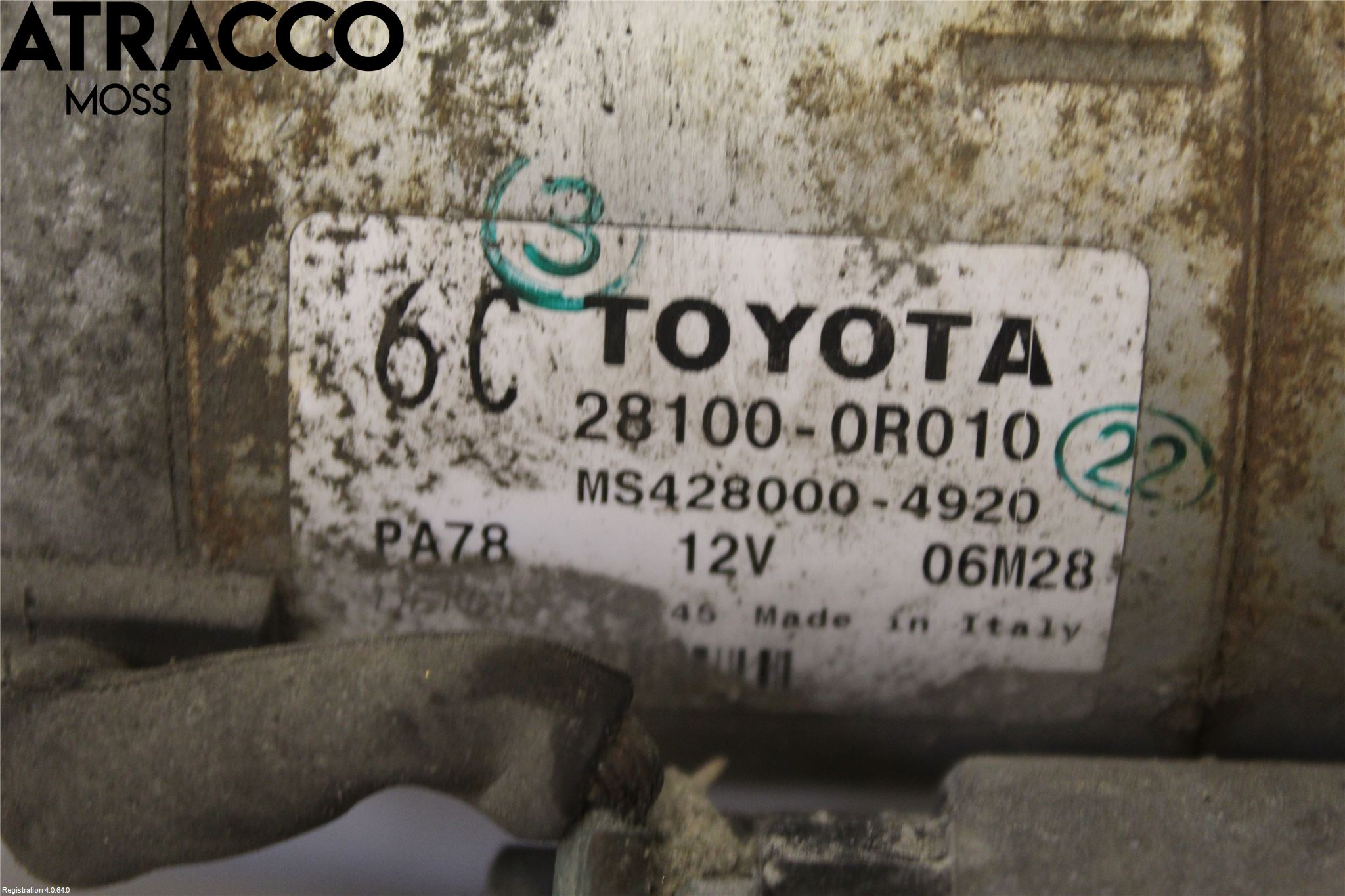 Toyota AVENSIS 09-15 Startmotor Diesel
