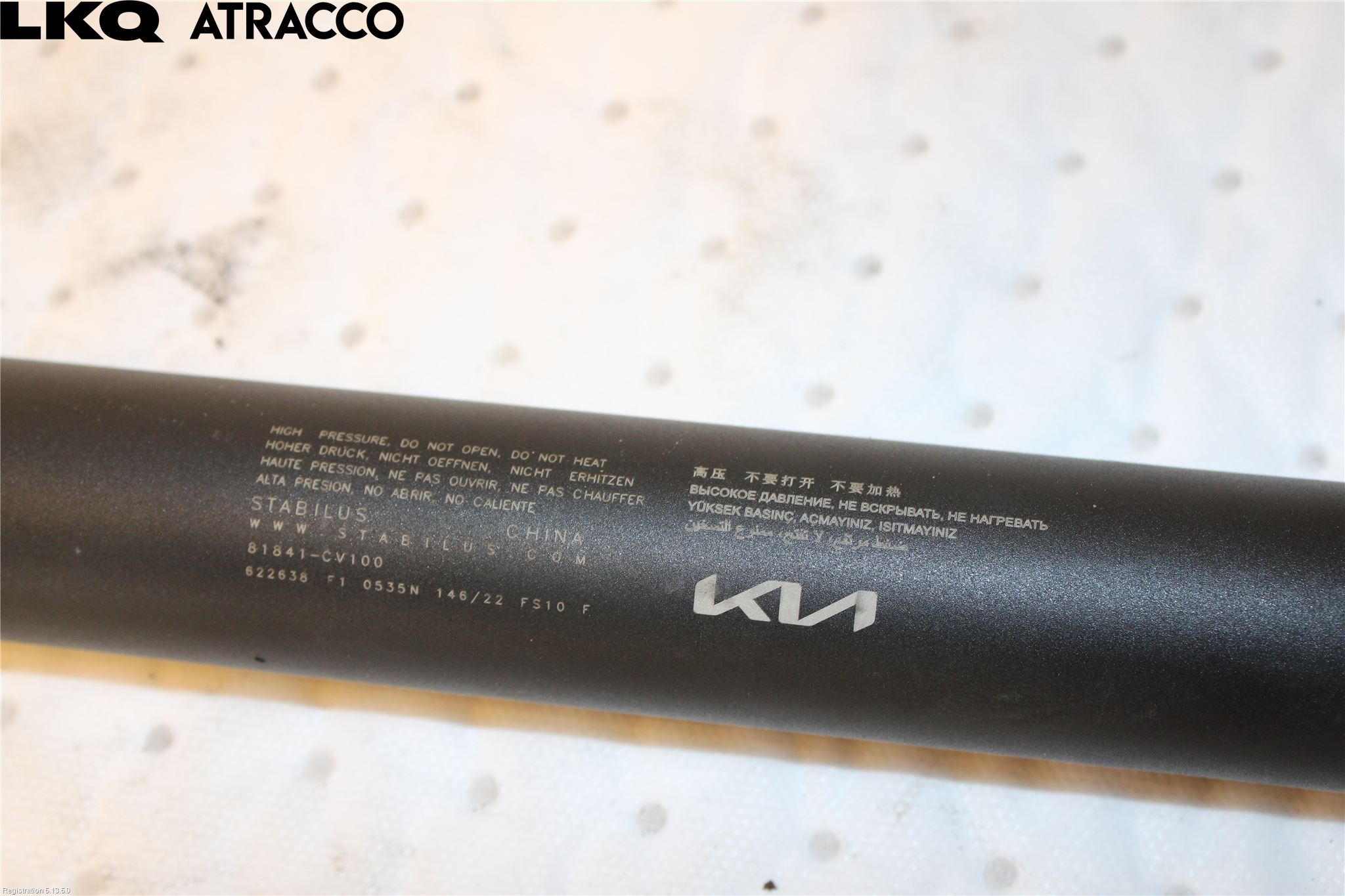 Kia EV6 (CV) 22- Bakluke Demper-Gassfjær