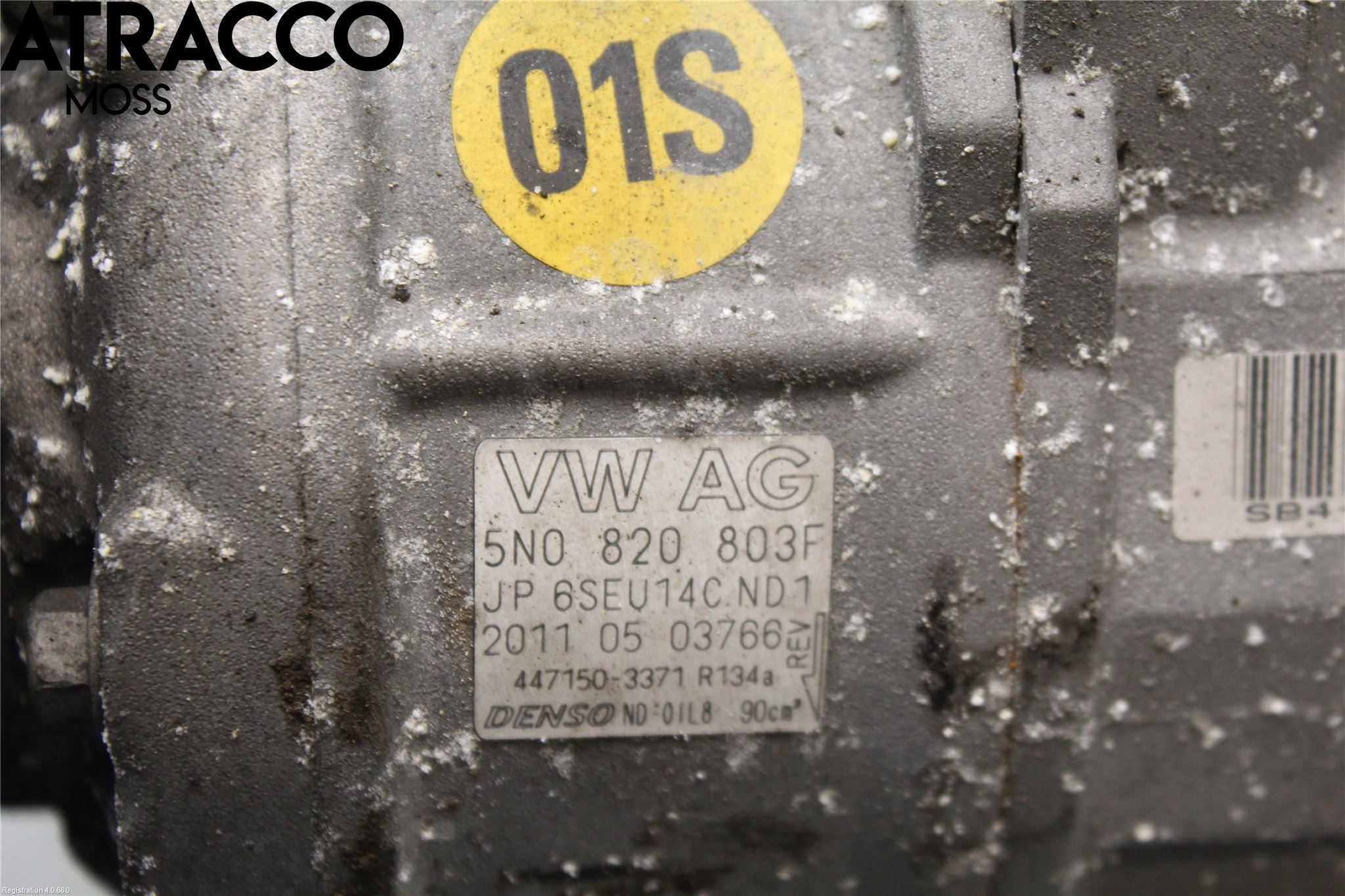 Volkswagen VW GOLF VI 09-13 Varme Ac Kompressor