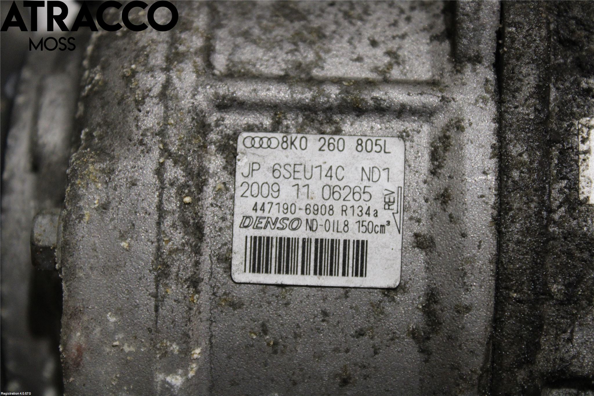 Audi A4 ALLROAD 09-16 Varme Ac Kompressor