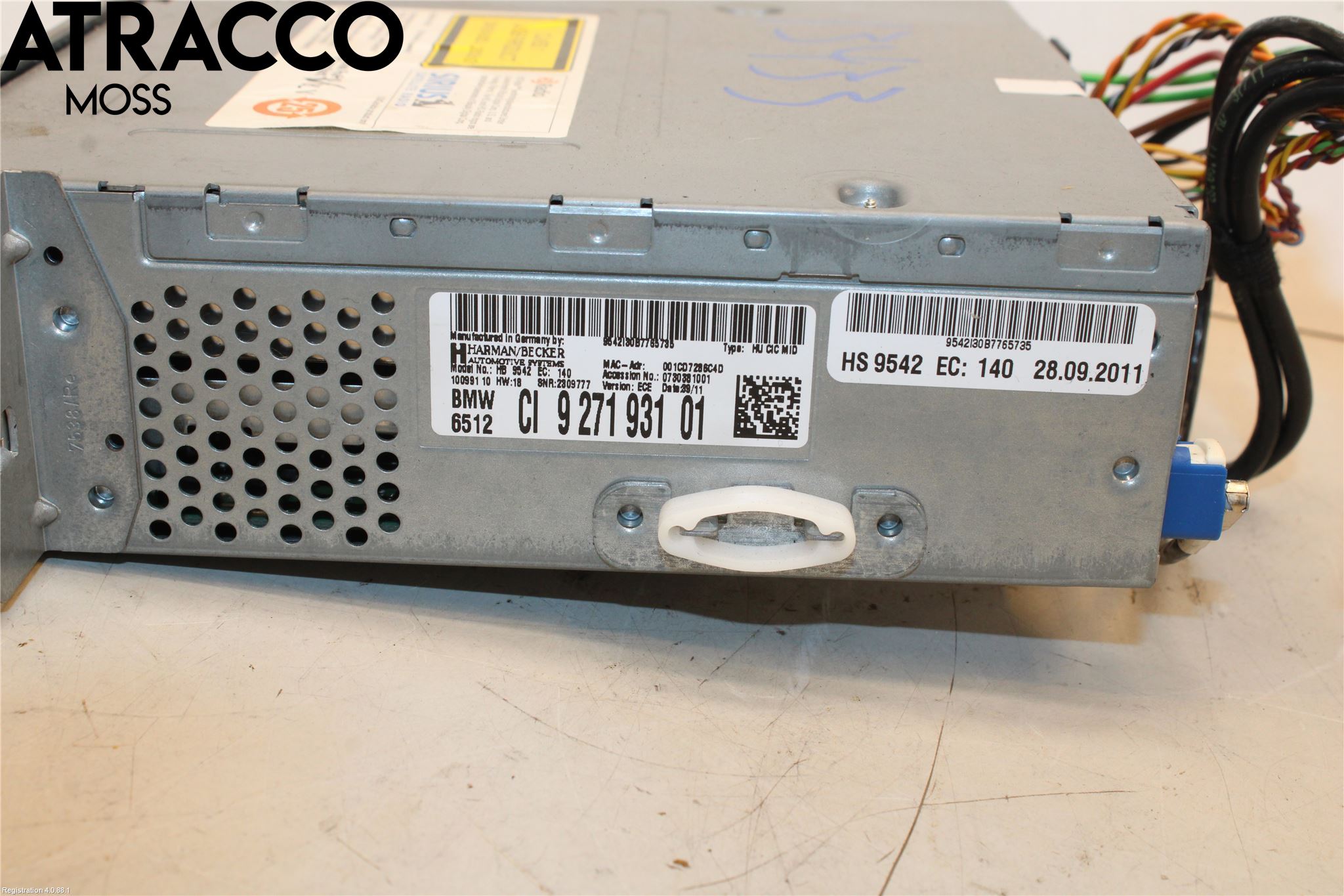 BMW 5 F10/F11/F18 09-17 Stereo Radio Med Cd