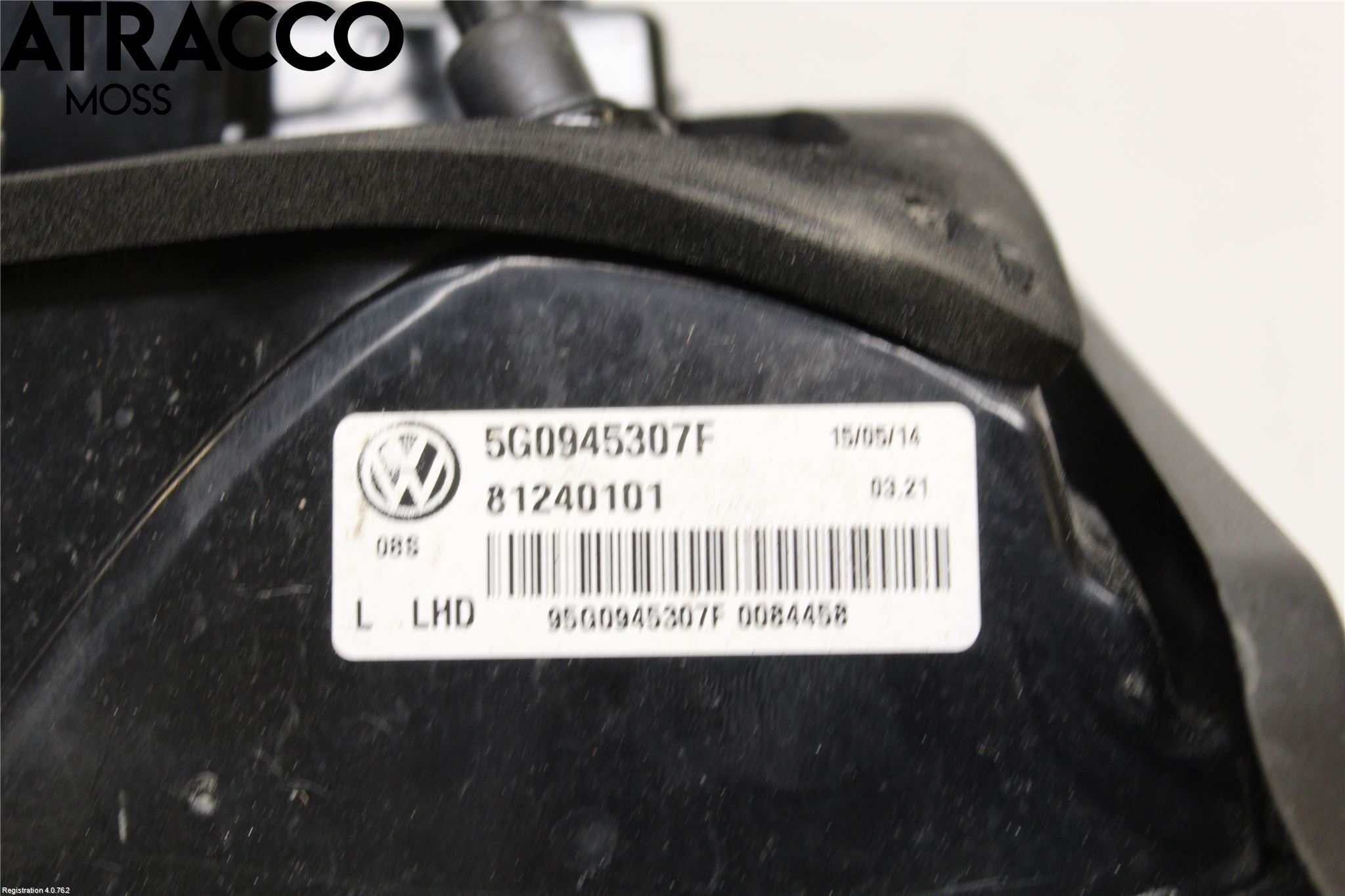 Volkswagen VW GOLF / E-GOLF VII 13-20 Baklykt Venstre  På Luke(Indre