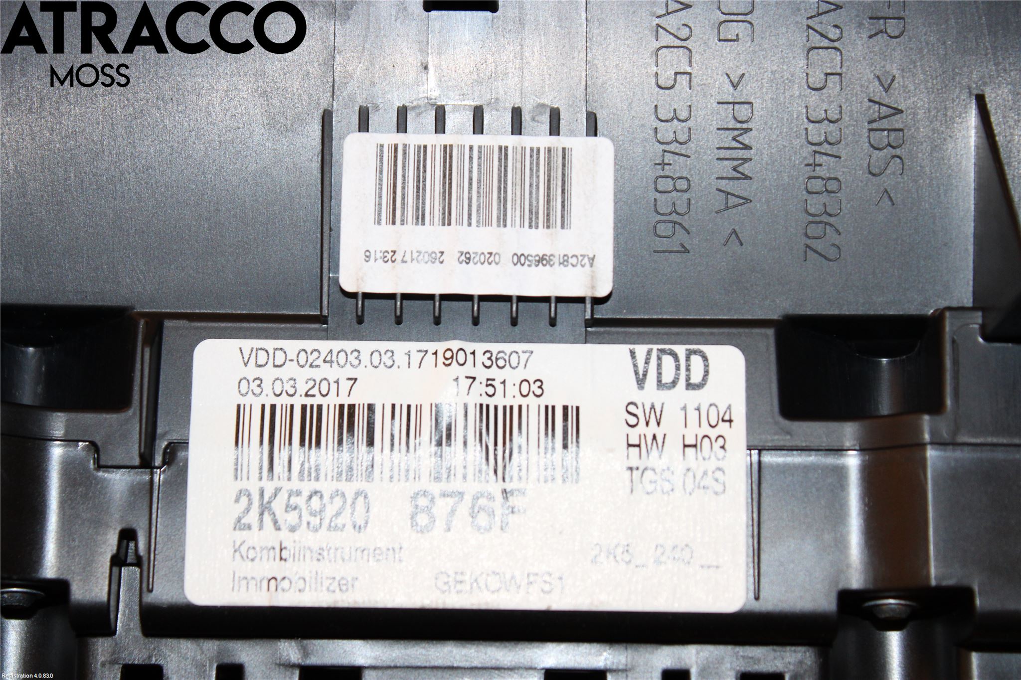 Volkswagen VW CADDY 16-20 Instr Kombinert