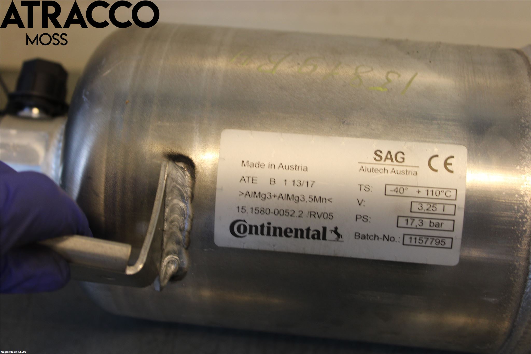 Volvo XC90/RECHARGE 16- Nivå/Lufrfrändring Trycktank