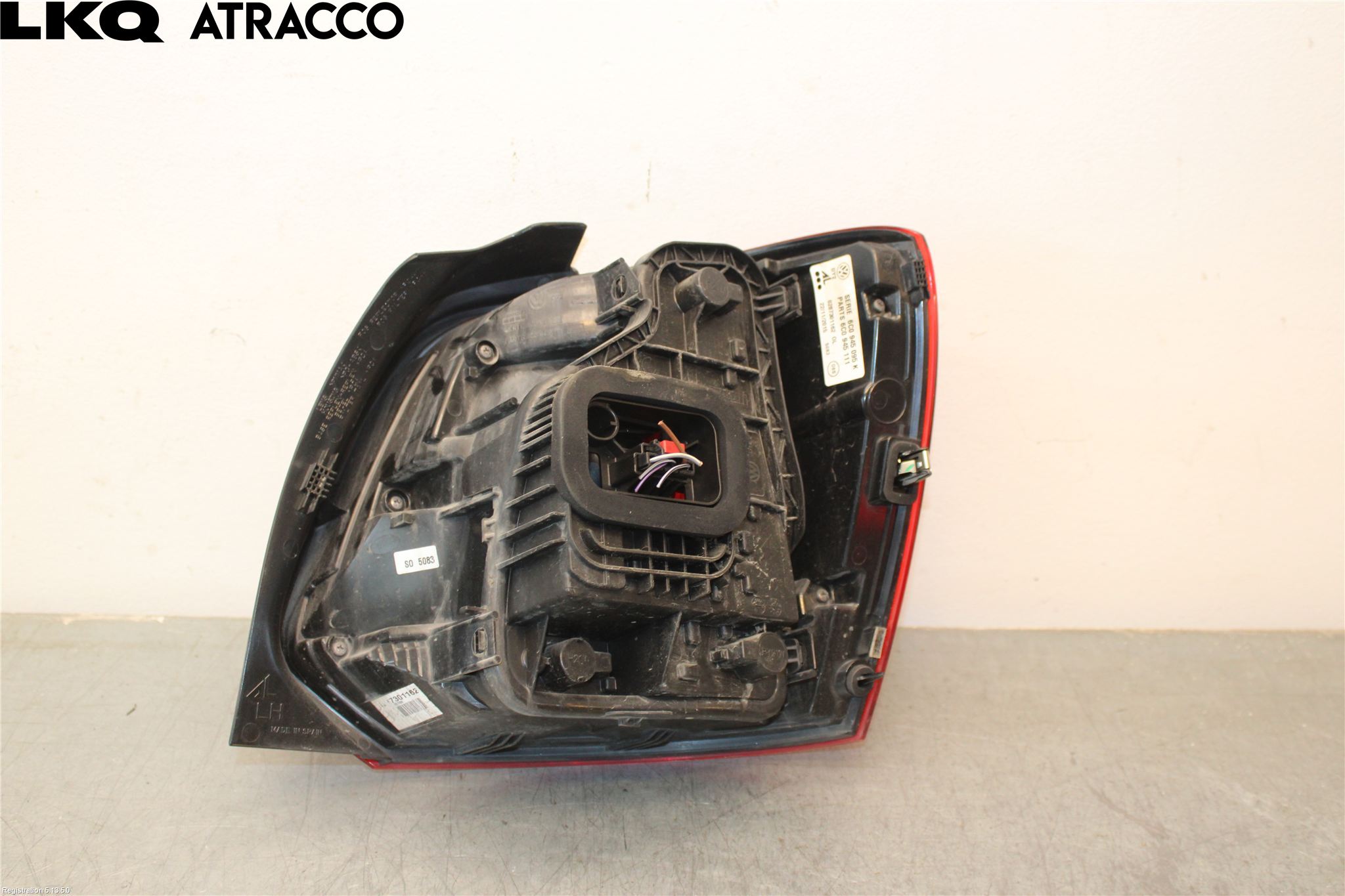 Volkswagen VW POLO 10-17 Baklykt Venstre