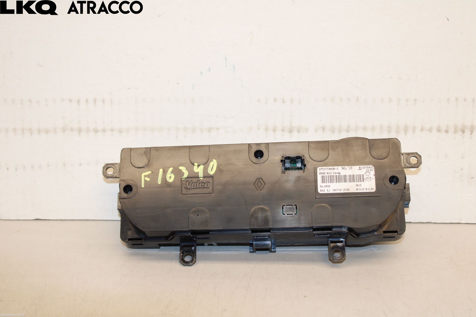 Renault ZOE/E-TECH 13- Varme Ac Betjening-Display