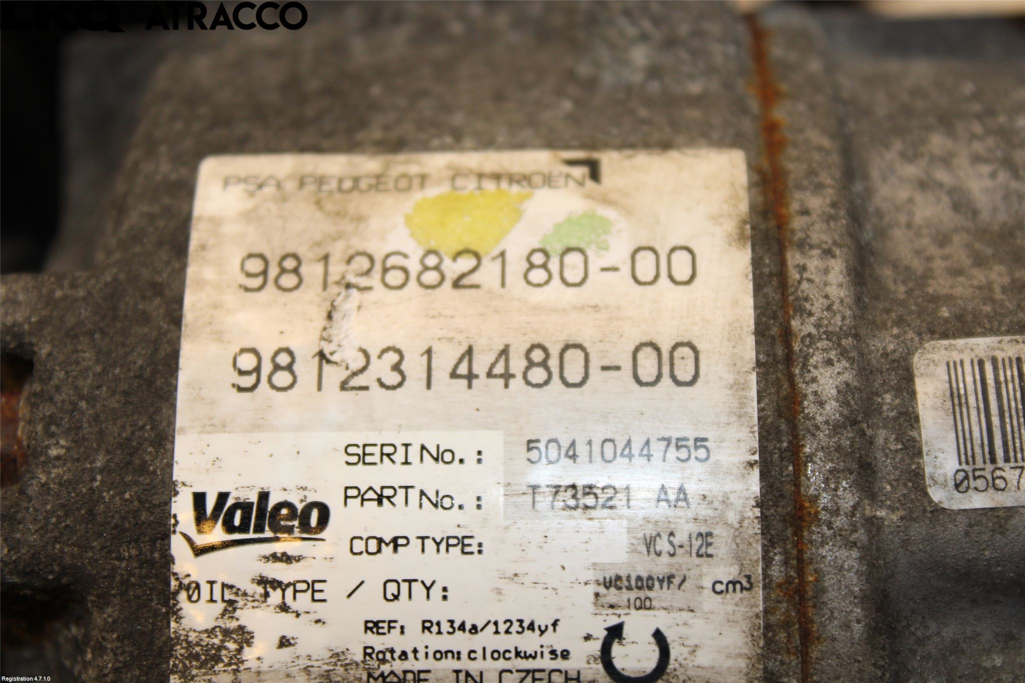 Peugeot 308 14-21 Varme Ac Kompressor