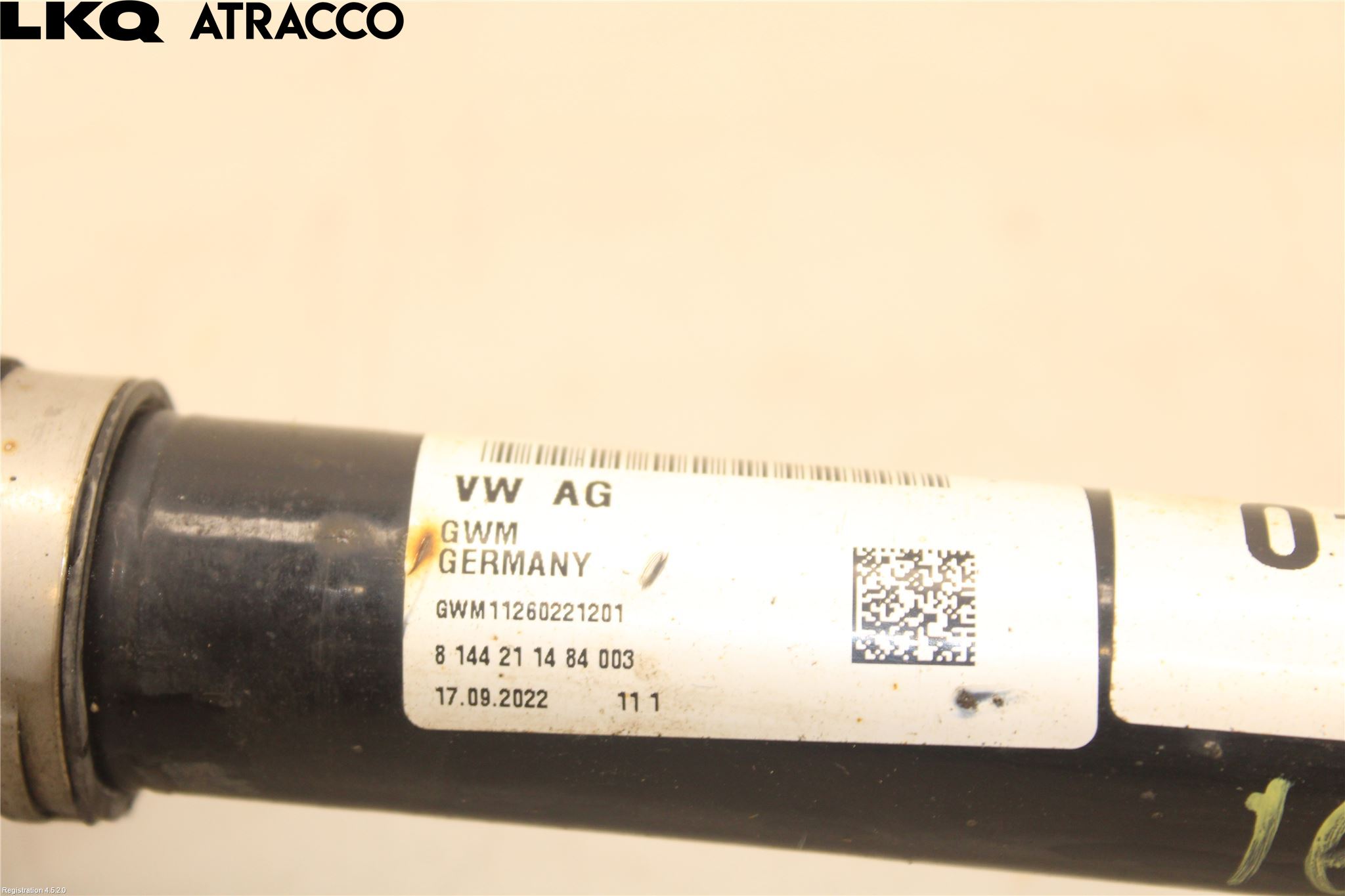 Audi E-TRON, S GE 19- Drivaksel Foran Kompl Høyre