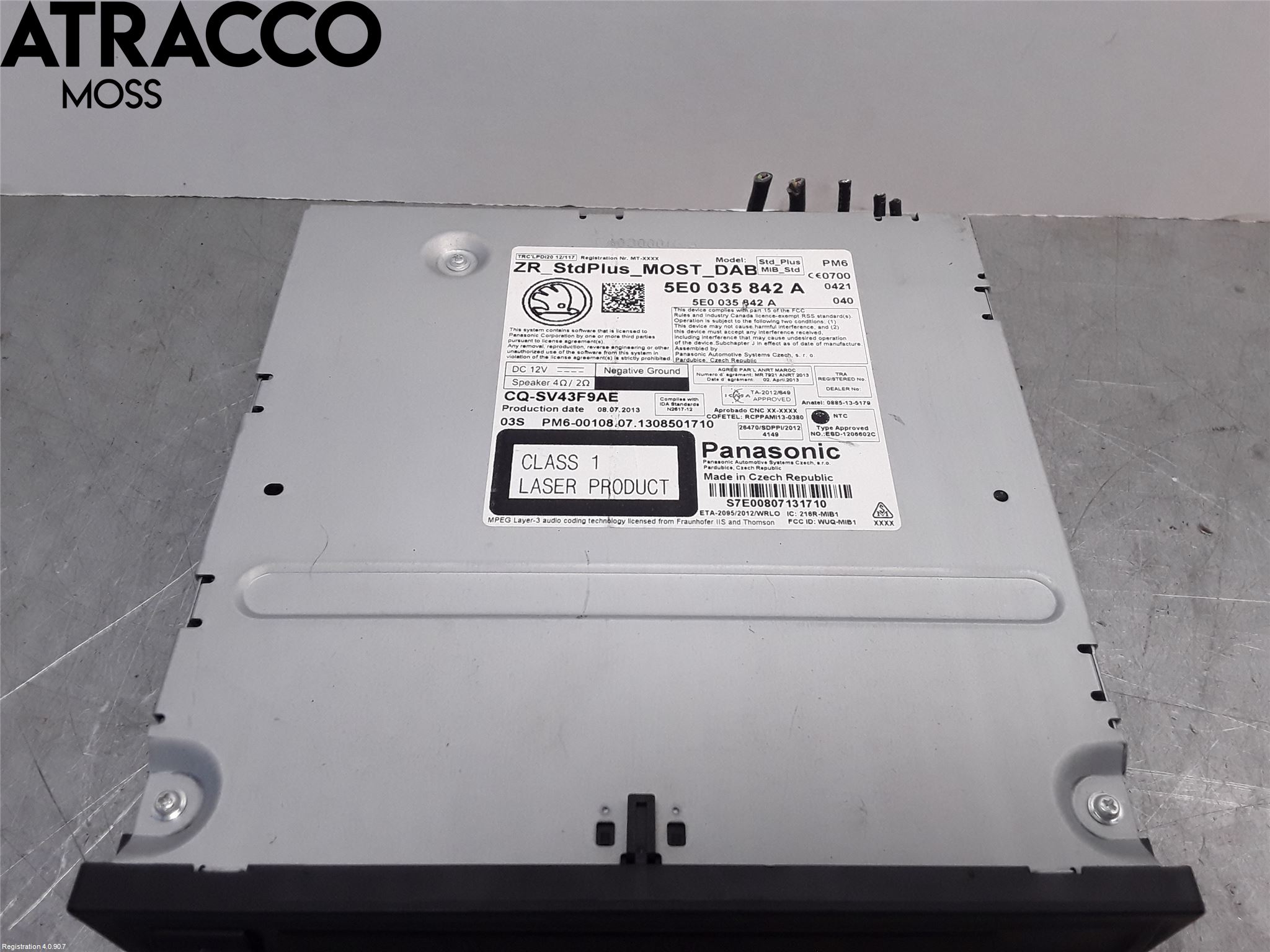 Skoda OCTAVIA (5E) 13-20 Stereo Radio Med Cd