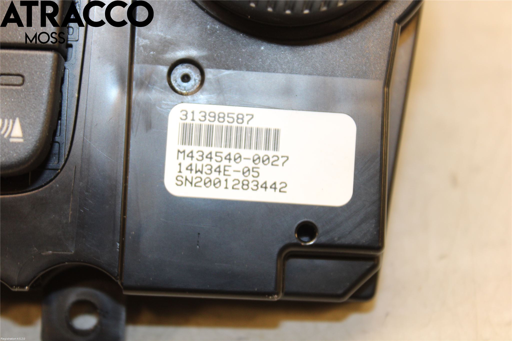 Volvo S60 14-18 Varme Ac Betjening-Display