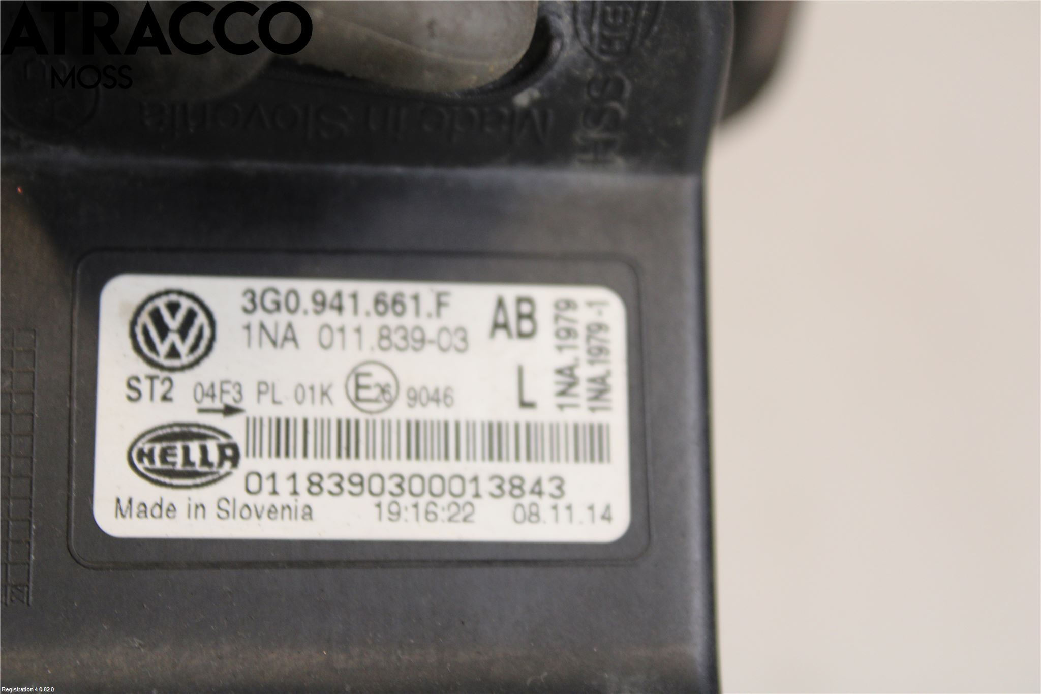 Volkswagen VW PASSAT 15-19 Frontlykt-Kurve-Tåkelys