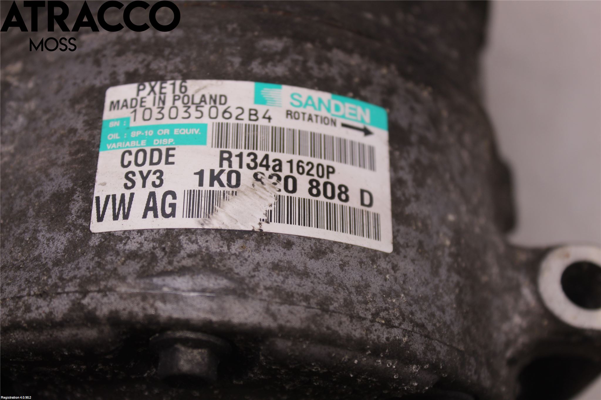 Volkswagen VW SHARAN 11- Varme Ac Kompressor