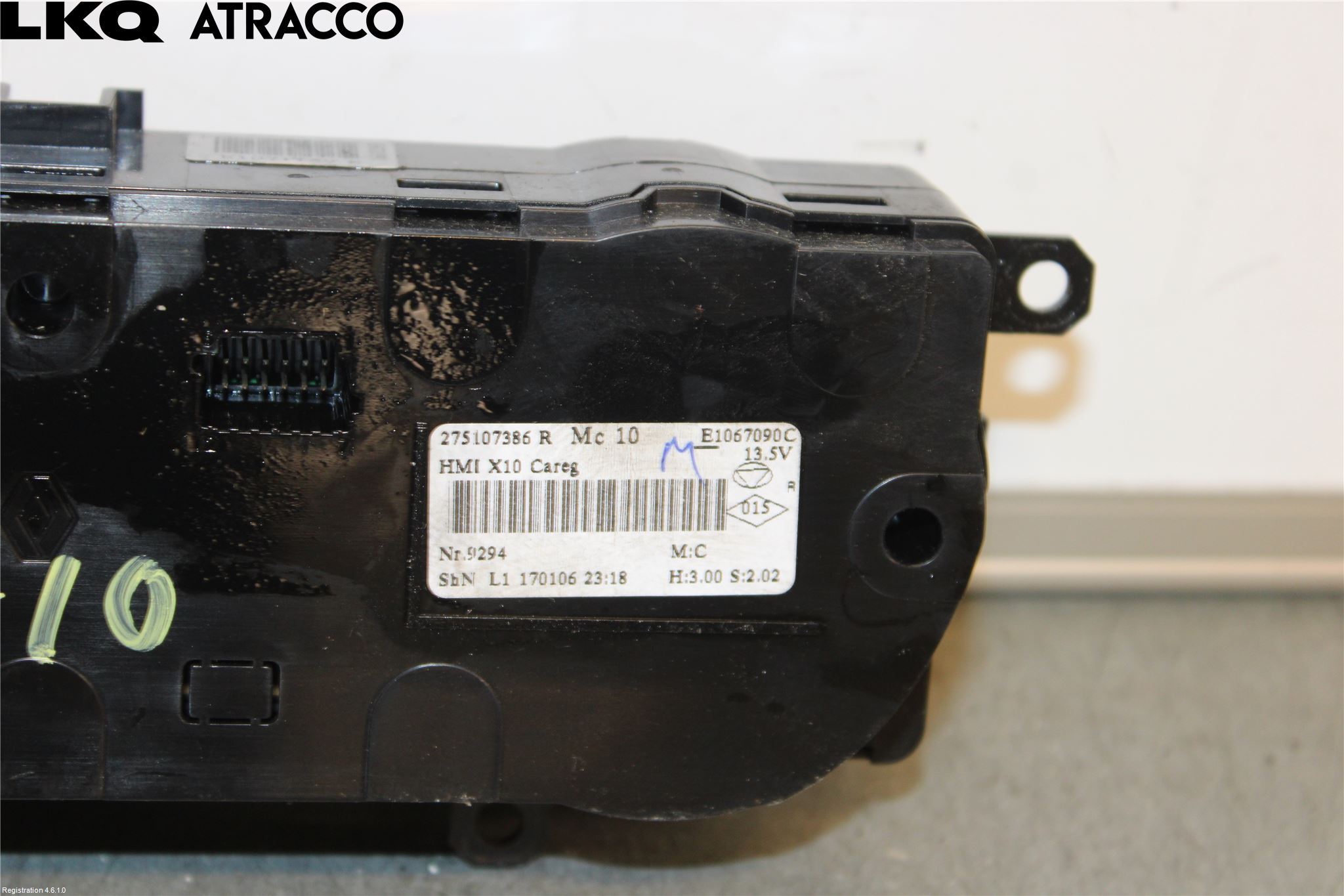 Renault ZOE/E-TECH 13- Varme Ac Betjening-Display