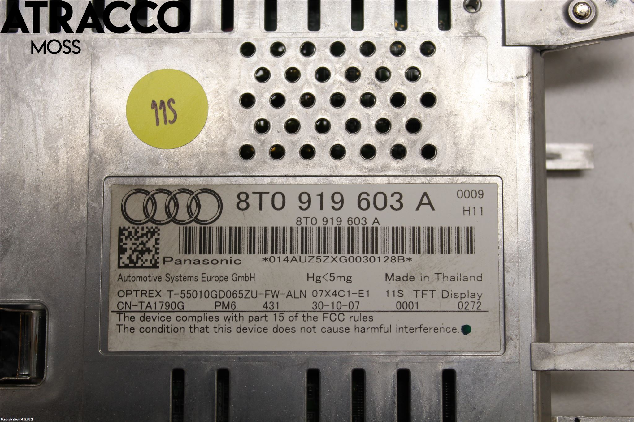 Audi A4/S4 08-11 Multifunktionsdisplay