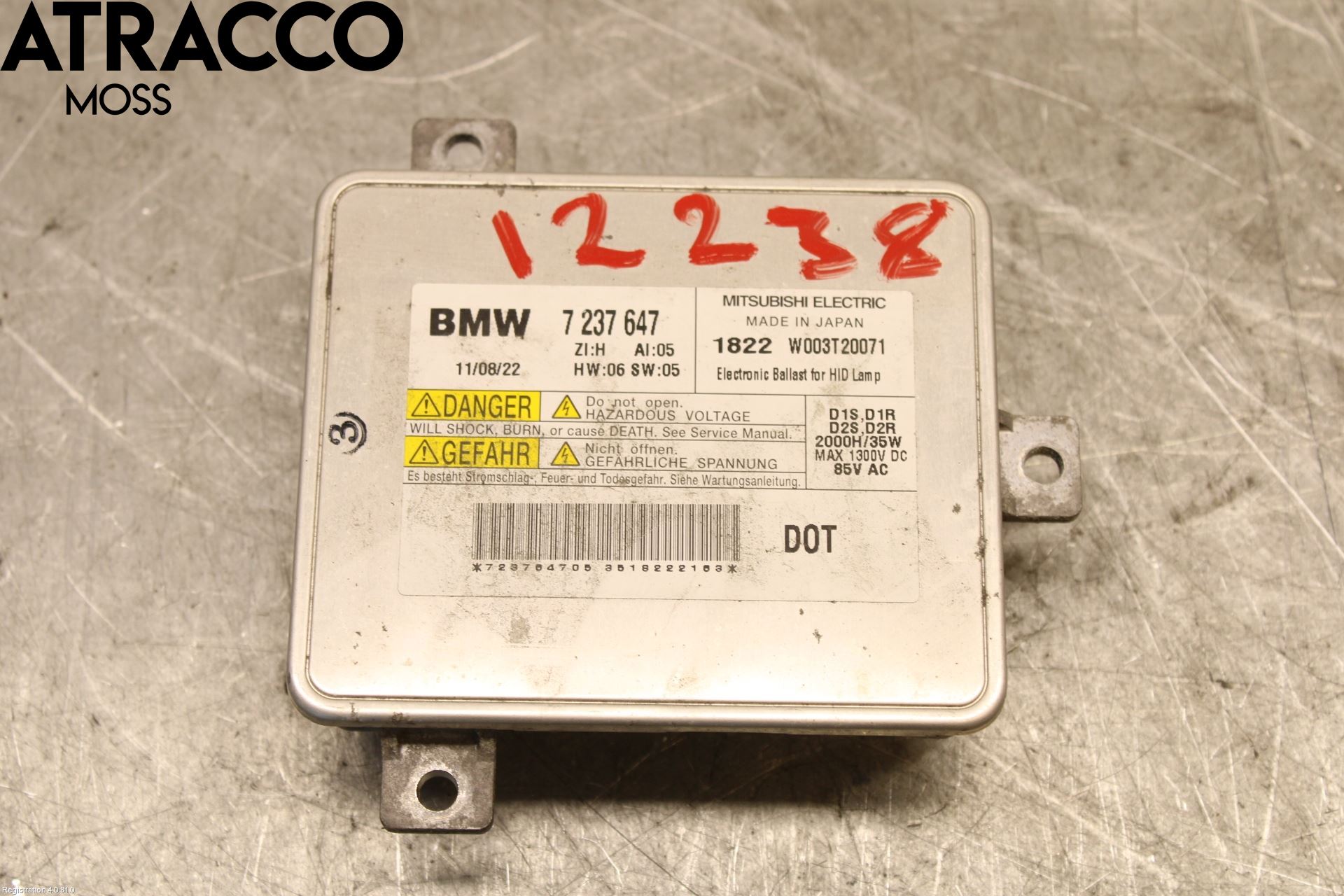 BMW 5 F10/F11/F18 09-17 Styreenhet Xenon
