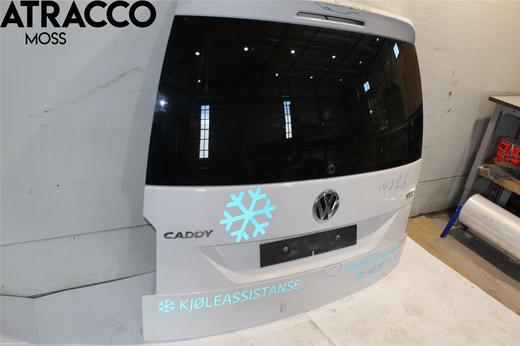 Volkswagen VW CADDY 16-20 Dør Bak Van - Vare Venstre