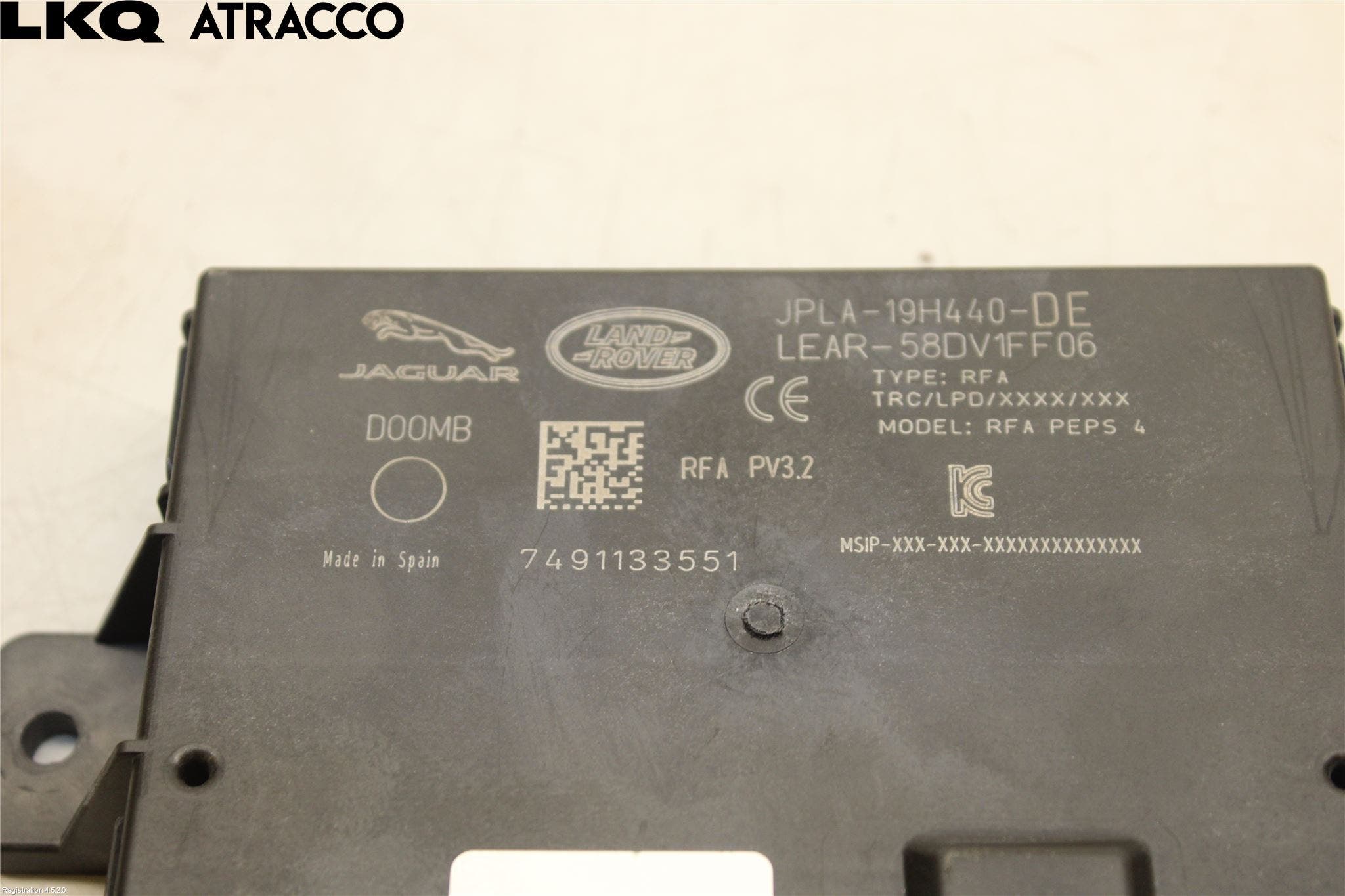 Jaguar I-PACE 18- Styrenhet Billarm