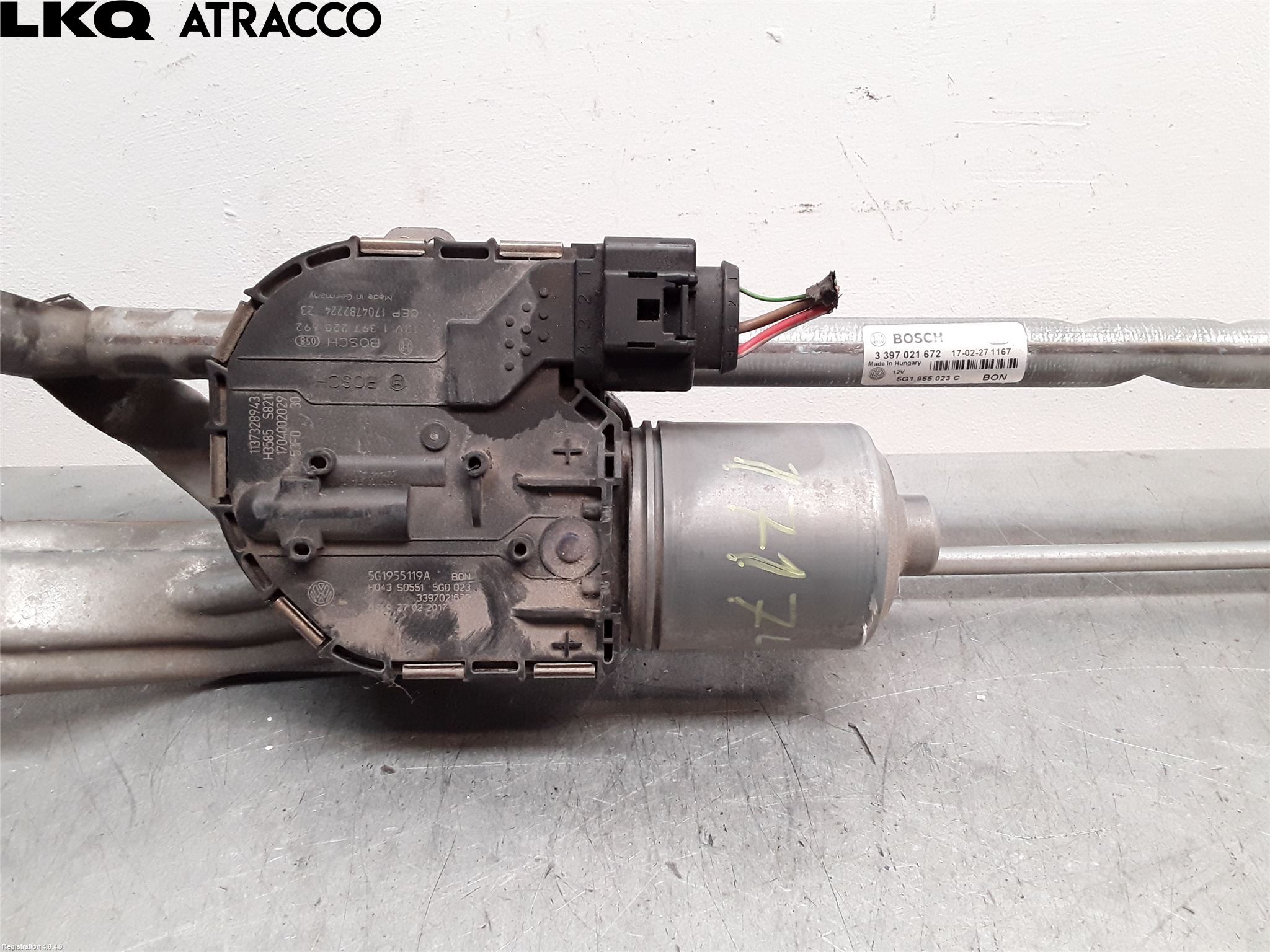 Volkswagen VW GOLF / E-GOLF VII 13-20 Viskermotor Frontrute