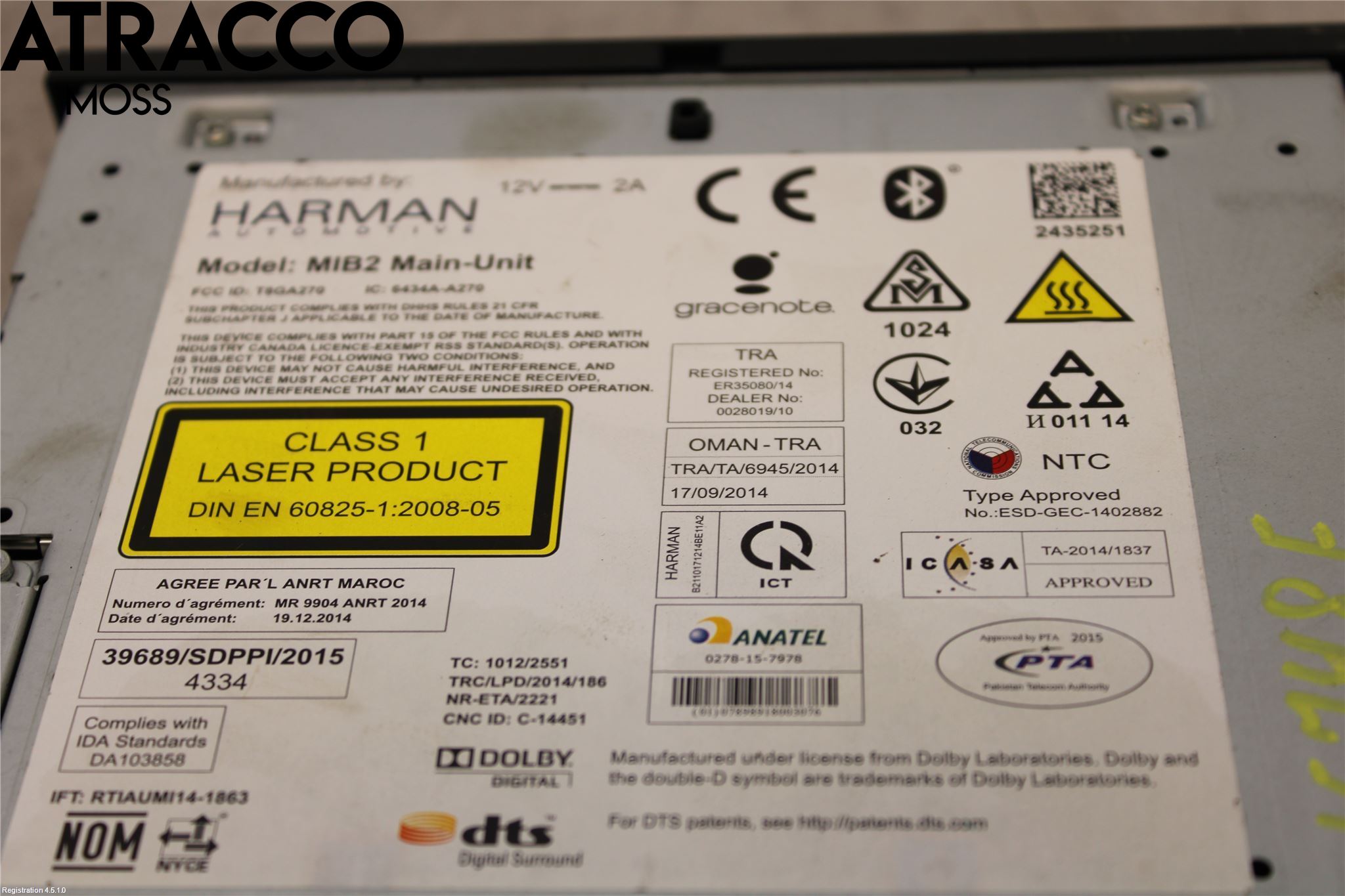 Skoda SUPERB 16-24 Stereo Radio Med Cd