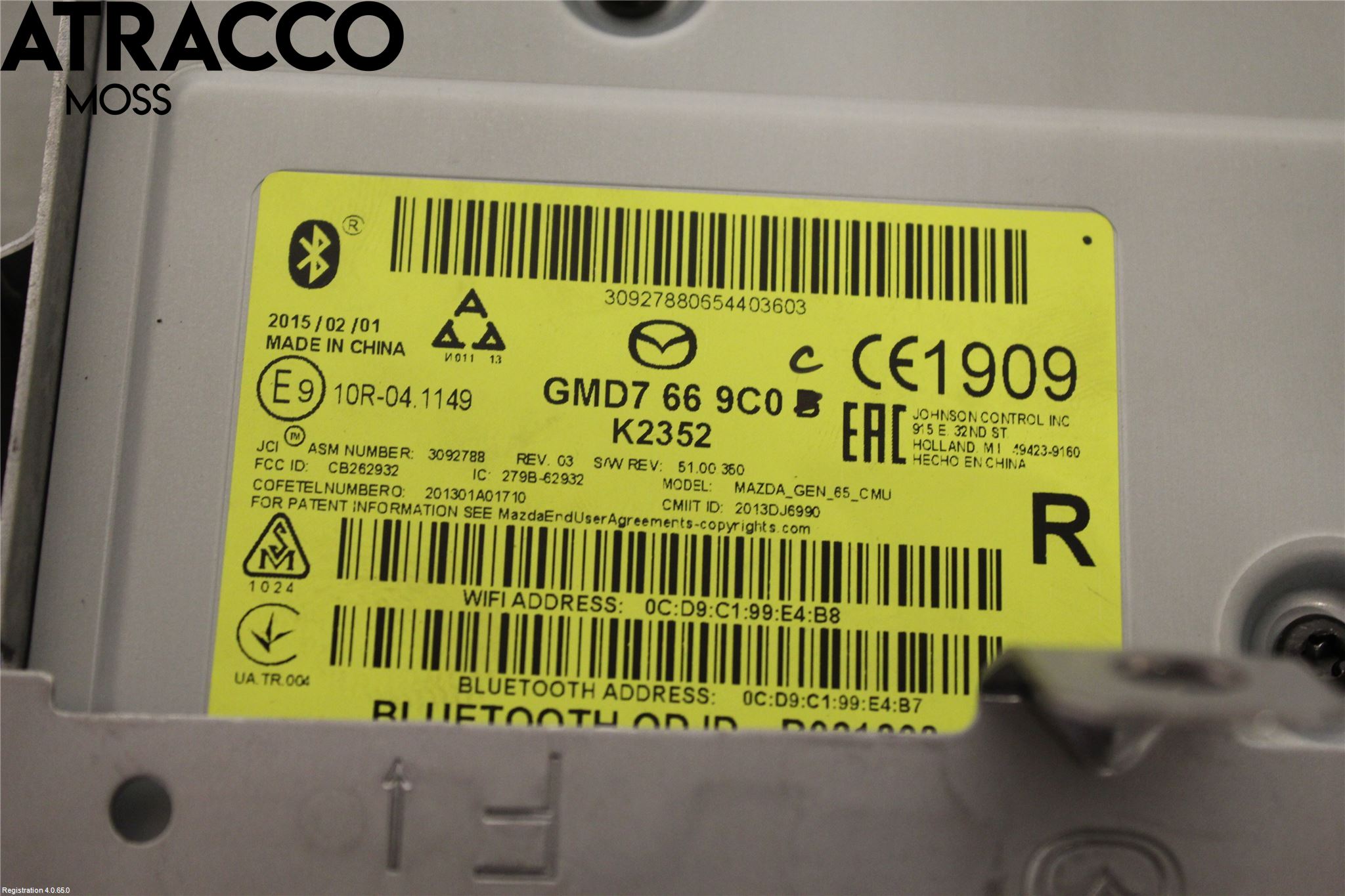 Mazda 6 13- Stereo Radio