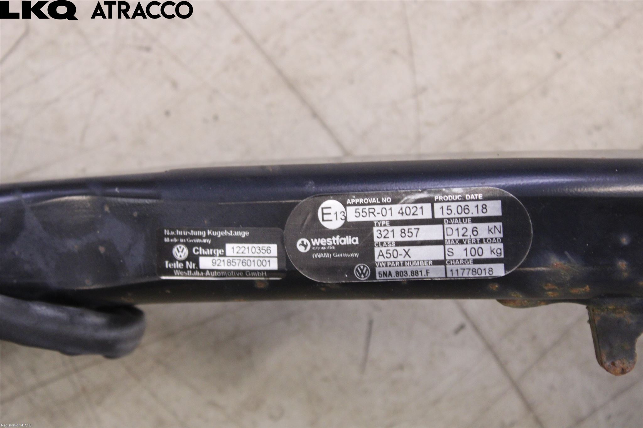 Volkswagen VW TIGUAN 16-24 Tilhengerfeste