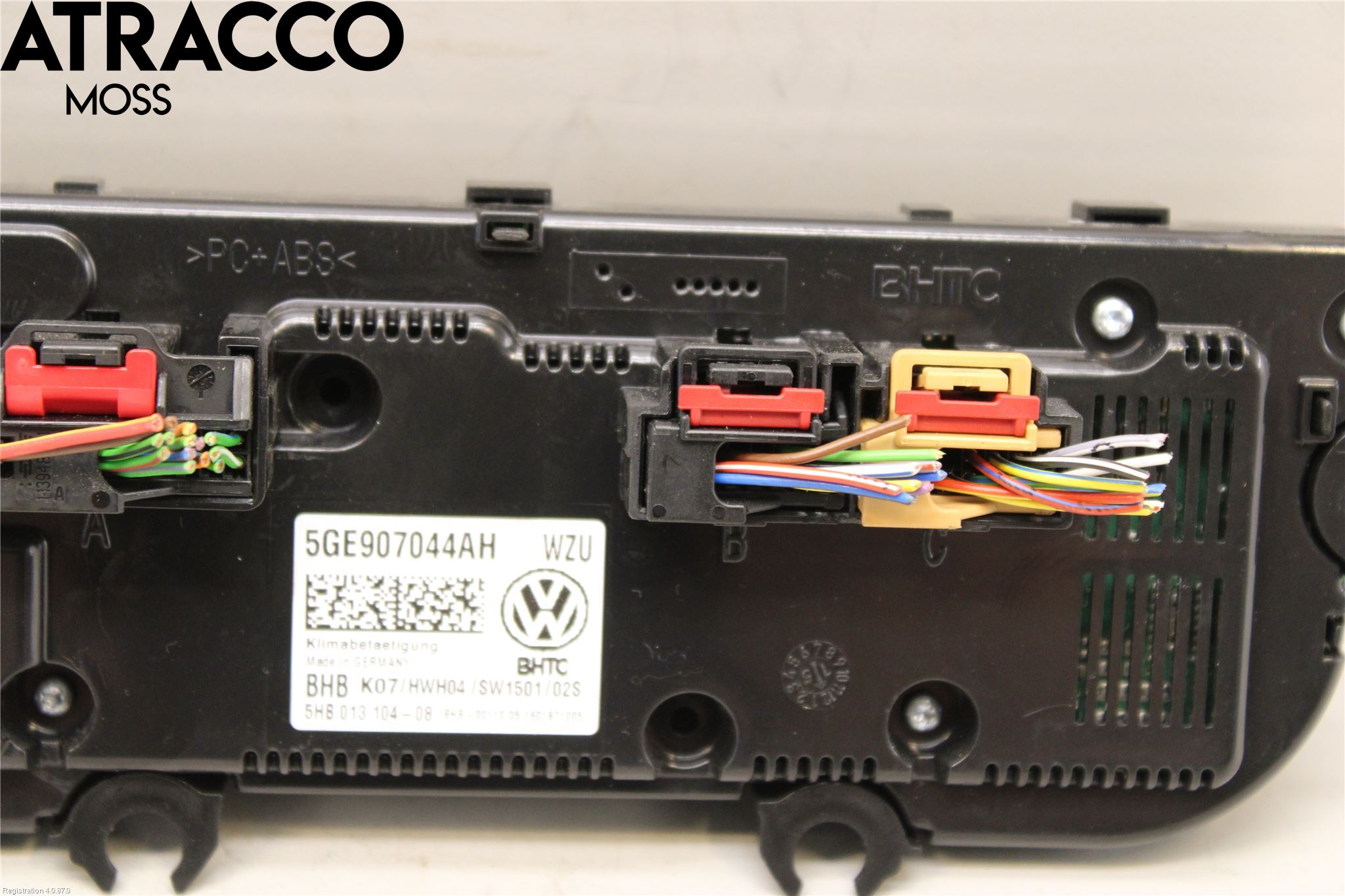 Volkswagen VW GOLF / E-GOLF VII 13-20 Varme Ac Betjening-Display