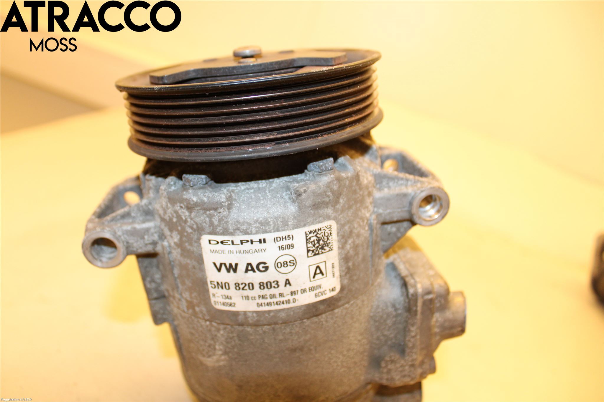 Volkswagen VW GOLF VI 09-13 Varme Ac Kompressor