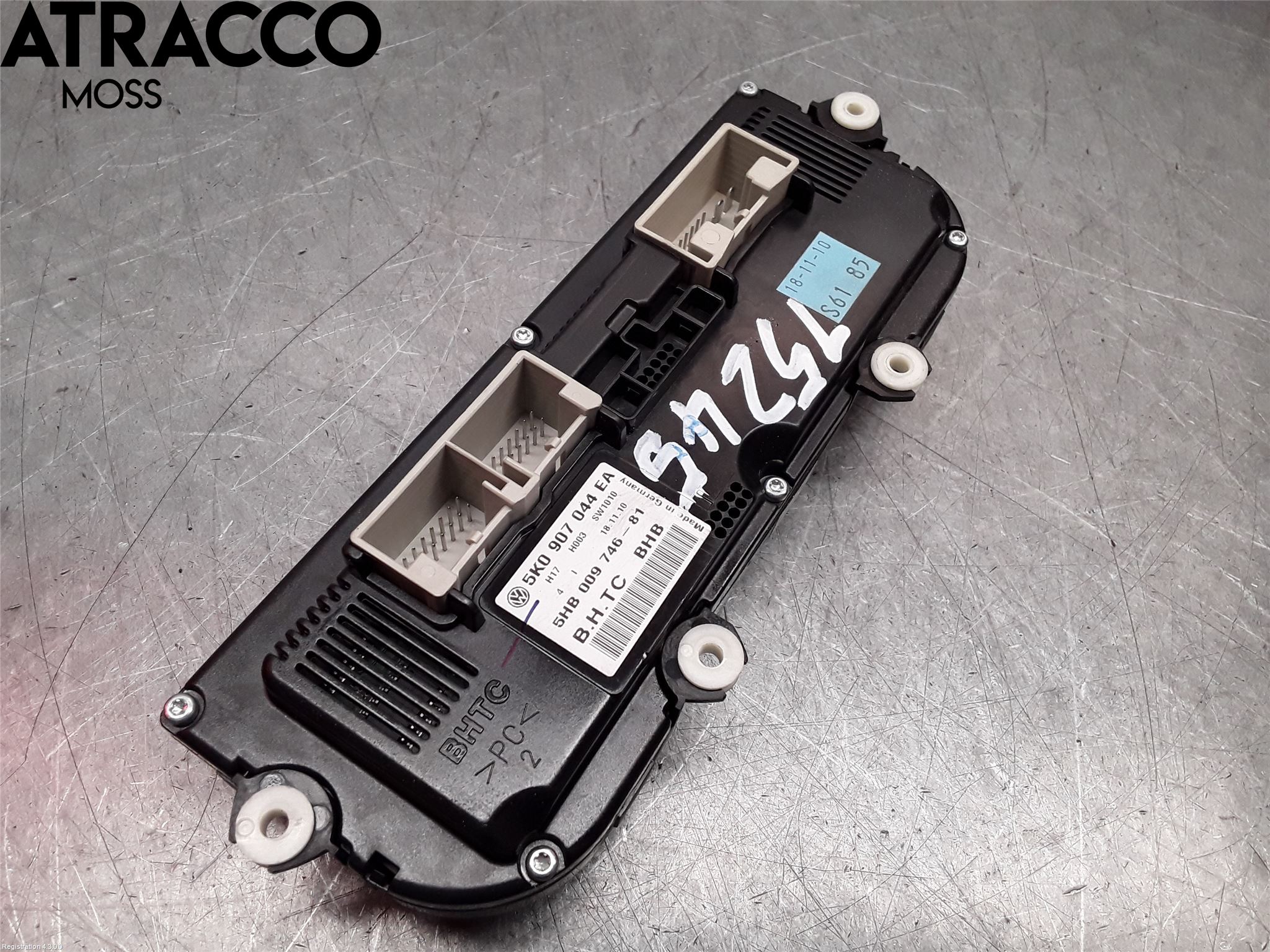 Volkswagen VW TOURAN 10-15 Varme Ac Betjening-Display