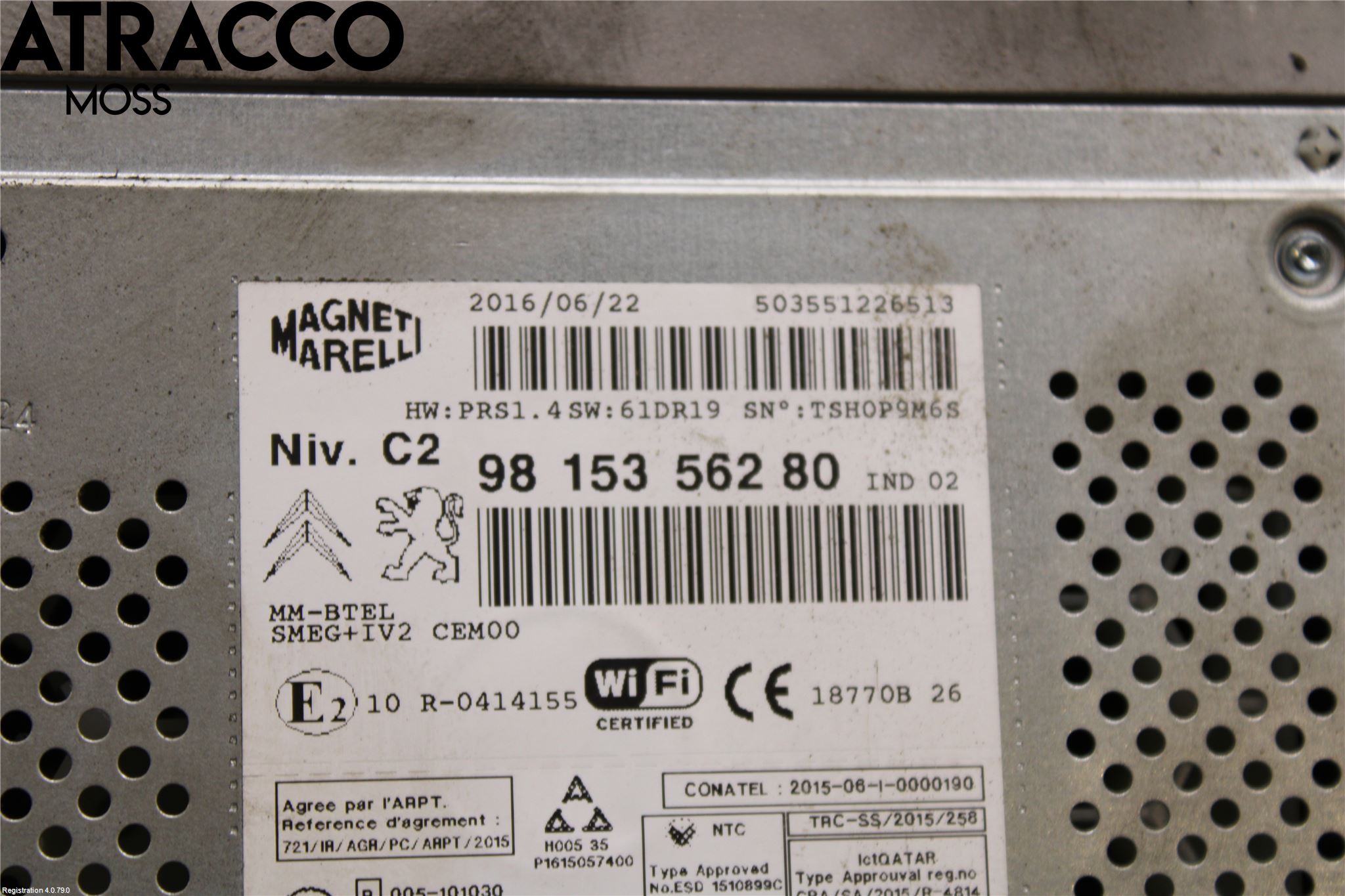 Peugeot PARTNER 16-18 Stereo Radio