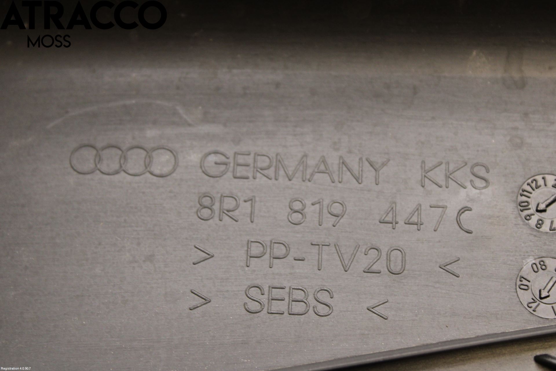 Audi Q5 09-16 Visker Deksel-Grill-Under Frr