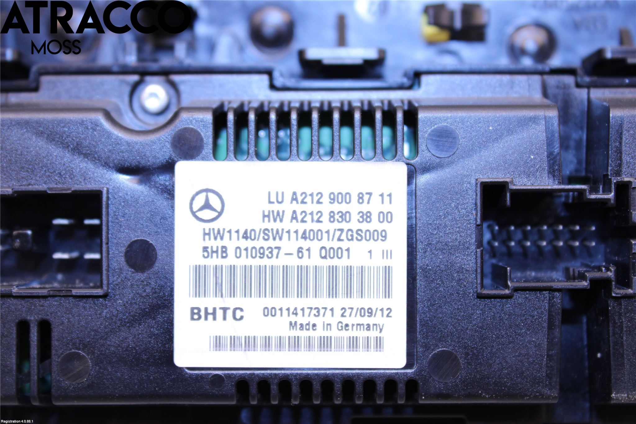 Mercedes-Benz MB E-KLASS (W212) 09-16 Varme Ac Betjening-Display