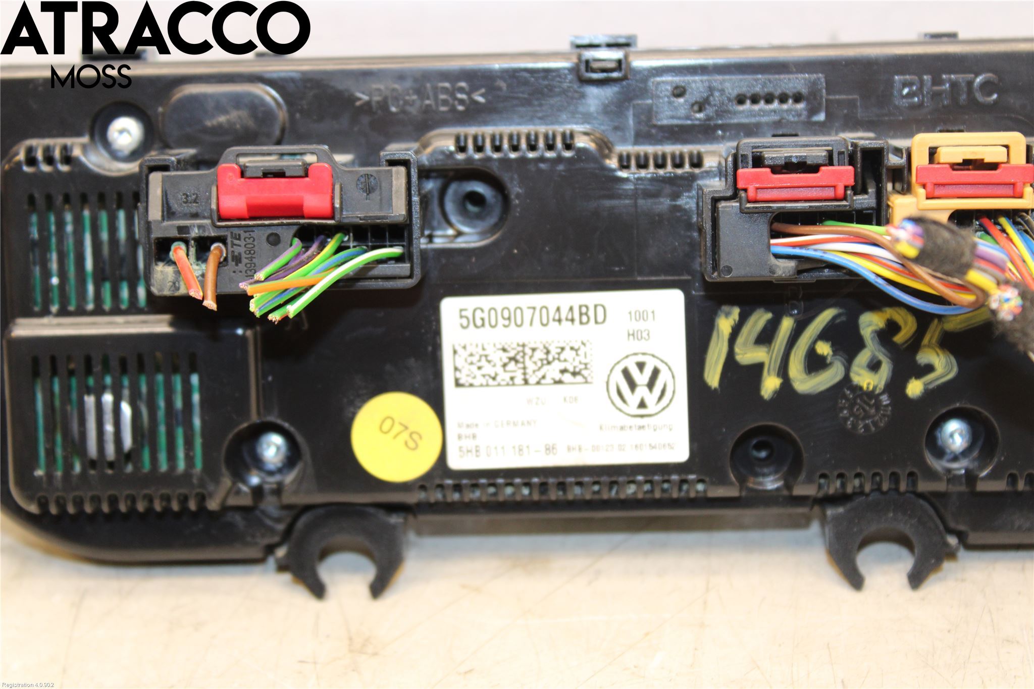 Volkswagen VW GOLF / E-GOLF VII 13-20 Varme Ac Betjening-Display