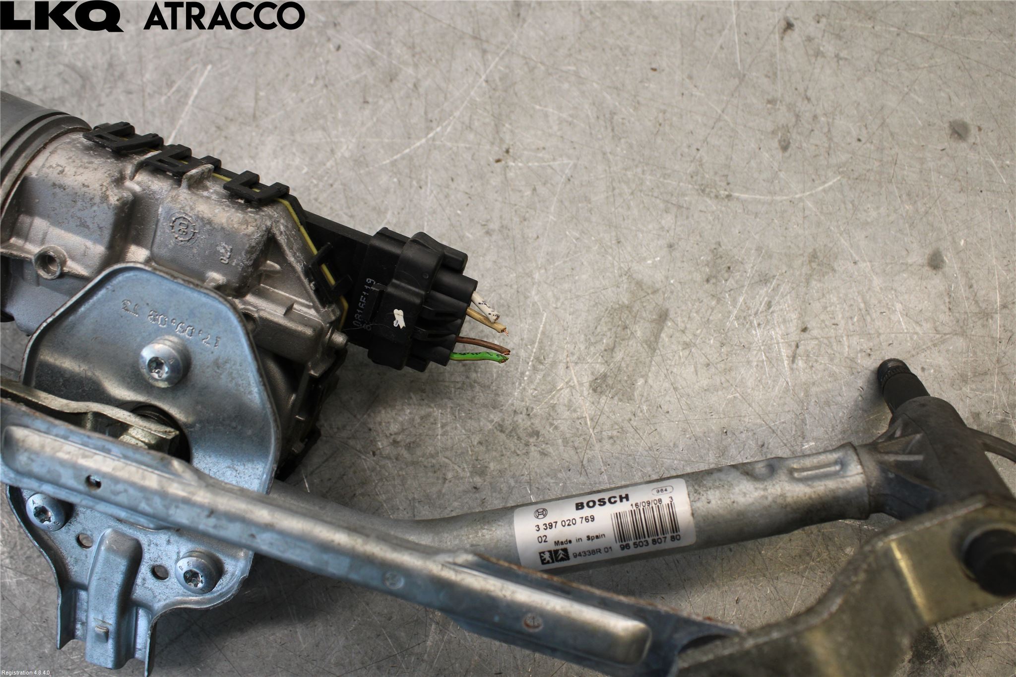 Peugeot 207 Viskermotor Frontrute