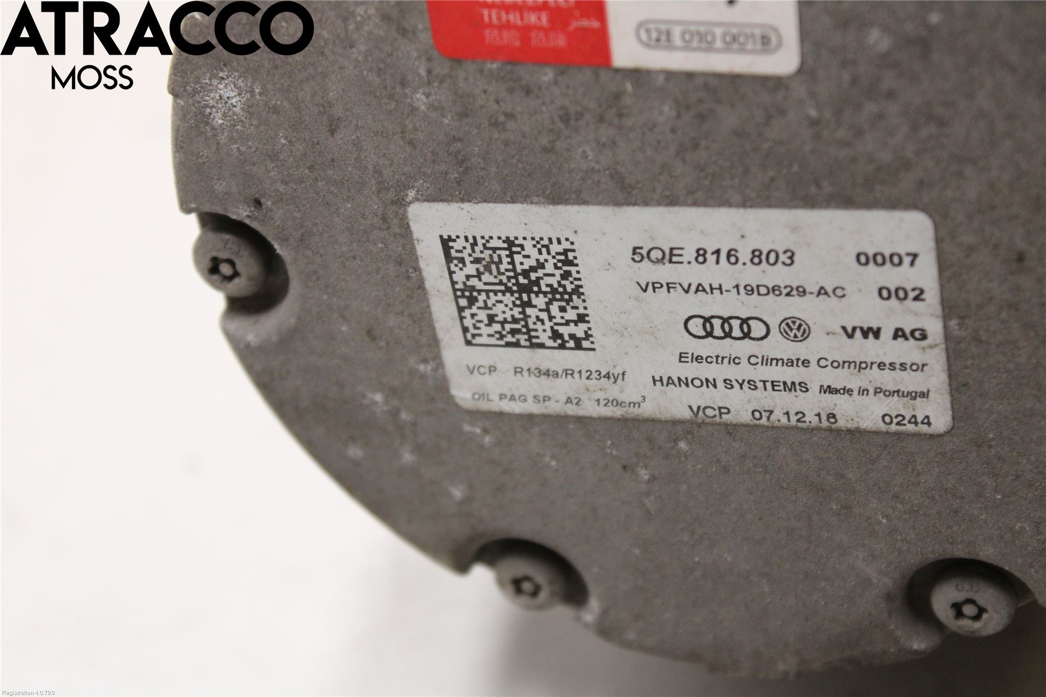 Volkswagen VW PASSAT 15-19 Varme Ac Kompressor