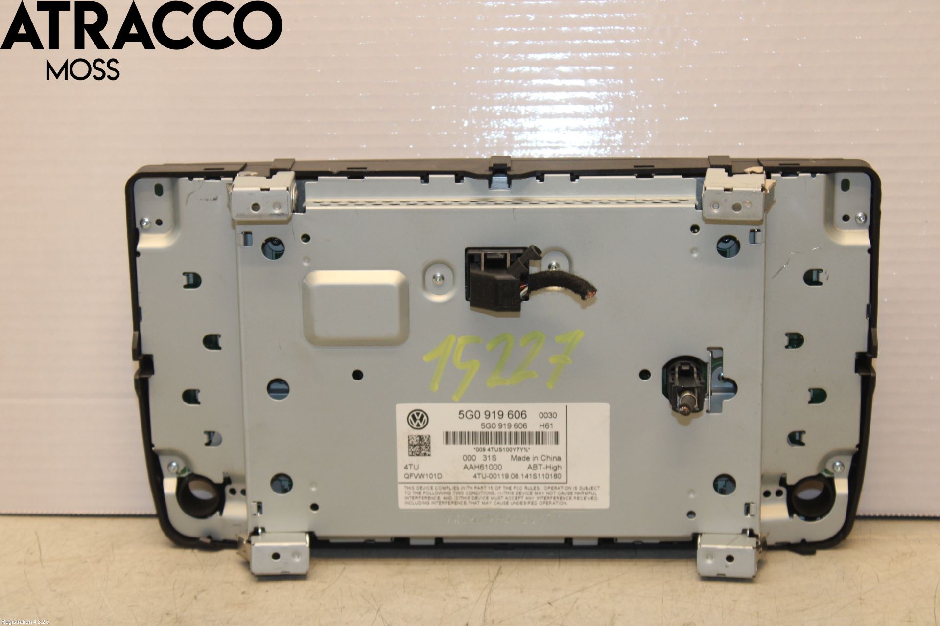 Volkswagen VW GOLF / E-GOLF VII 13-20 Multifunktionsdisplay