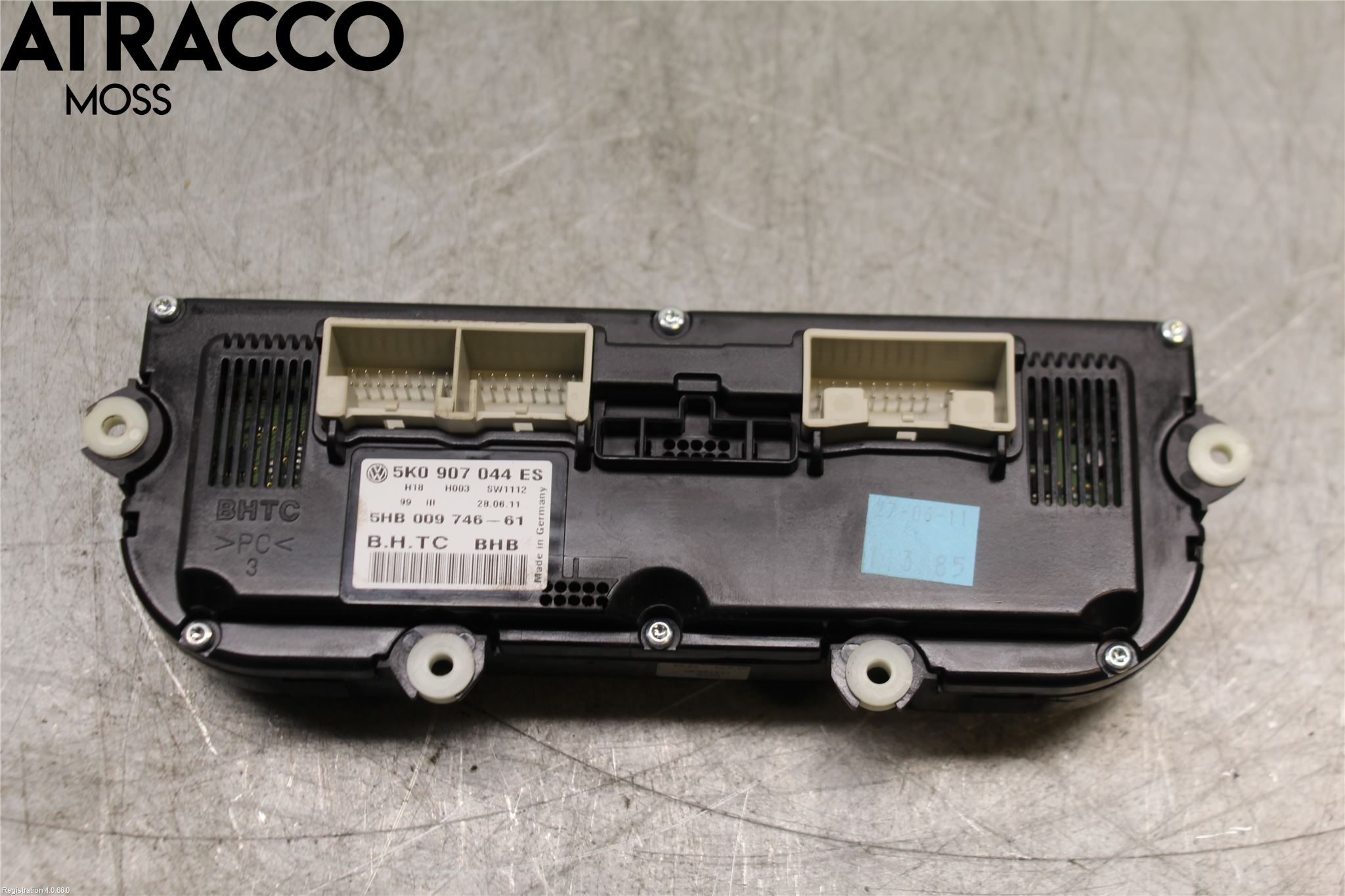 Volkswagen VW GOLF VI 09-13 Varme Ac Betjening-Display