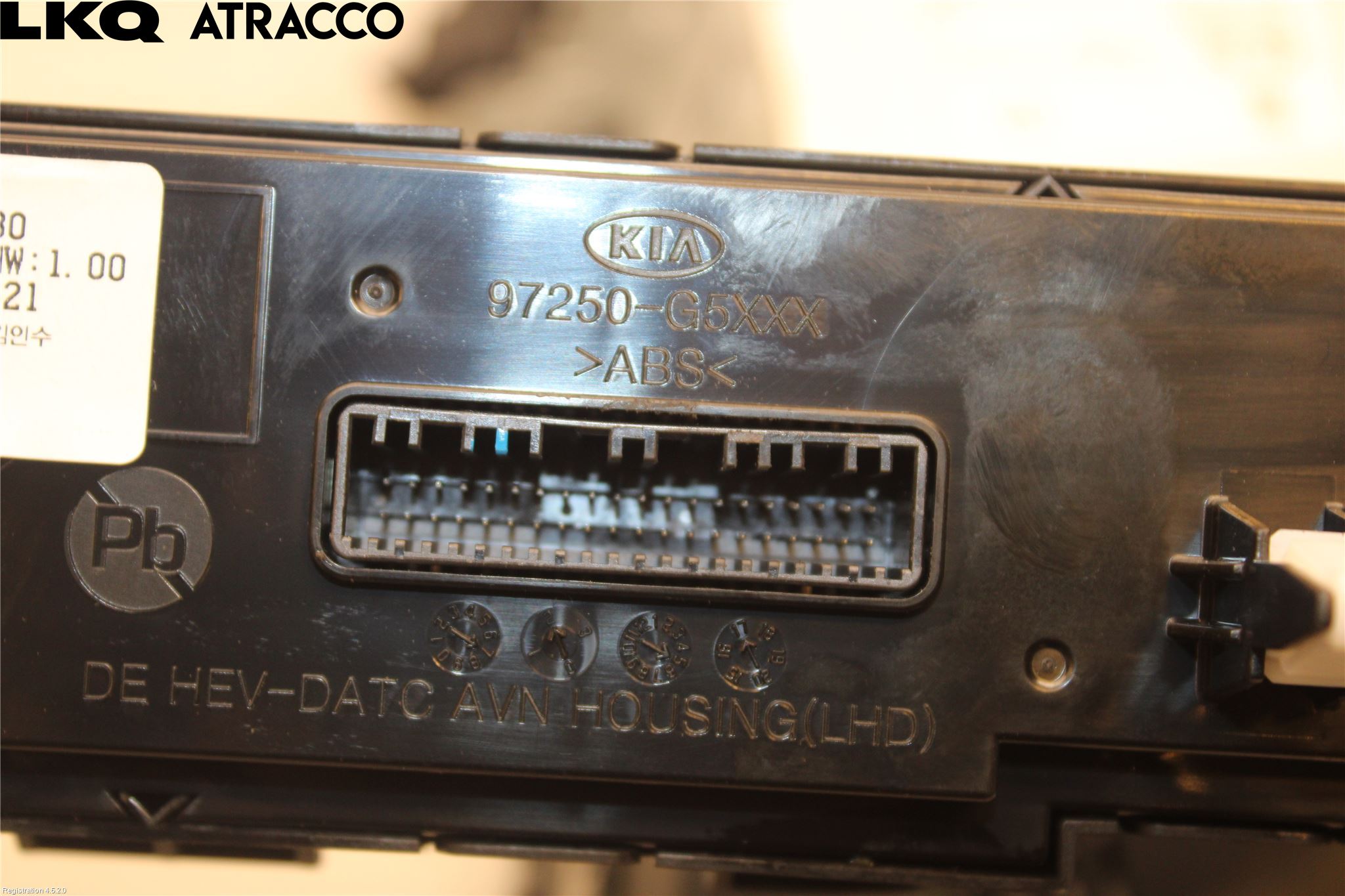 Kia NIRO (DE) 17-22 Varme Ac Betjening-Display