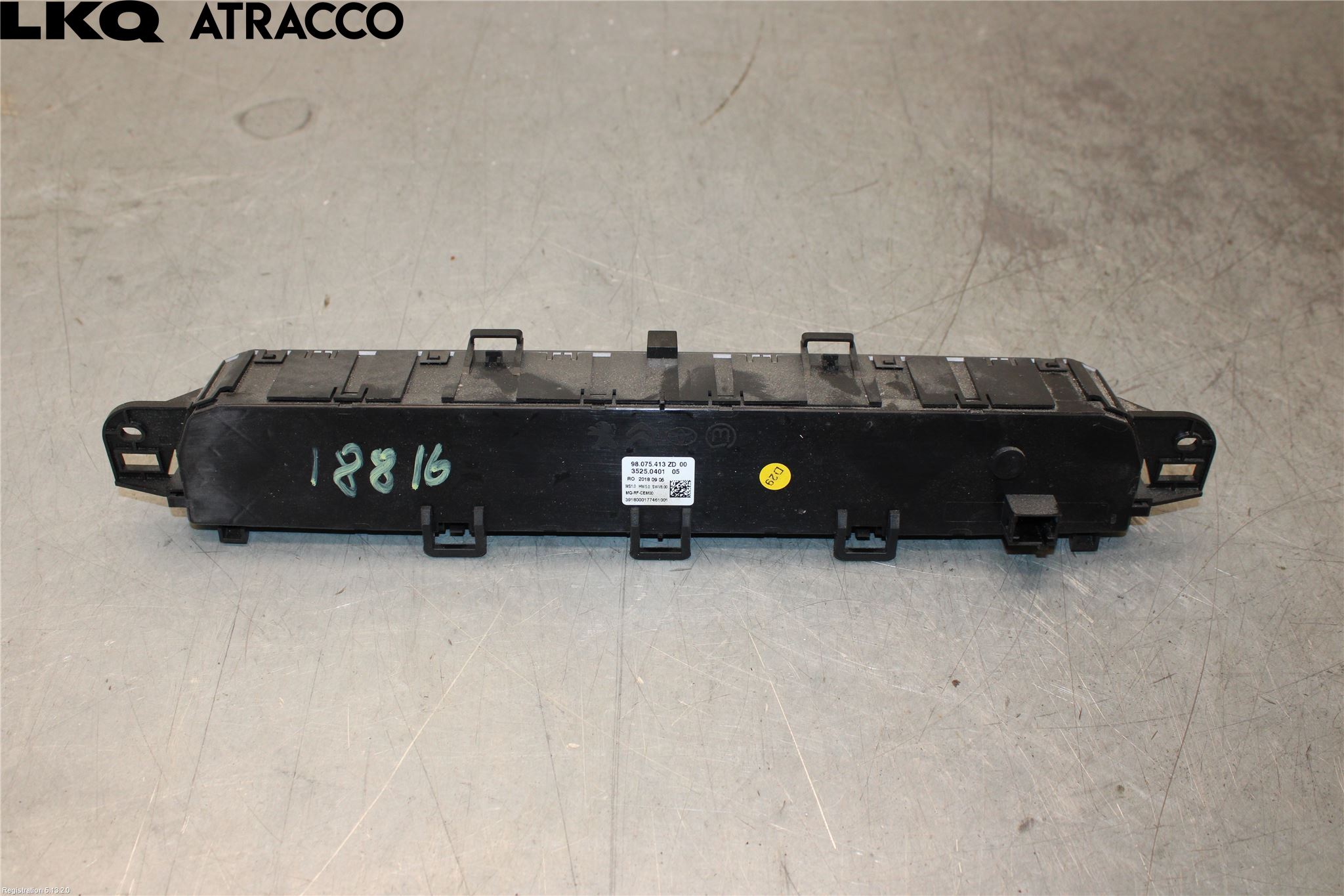 Citroen JUMPY/E-JUMPY 16- Varmeapparat Panel(Regulering)