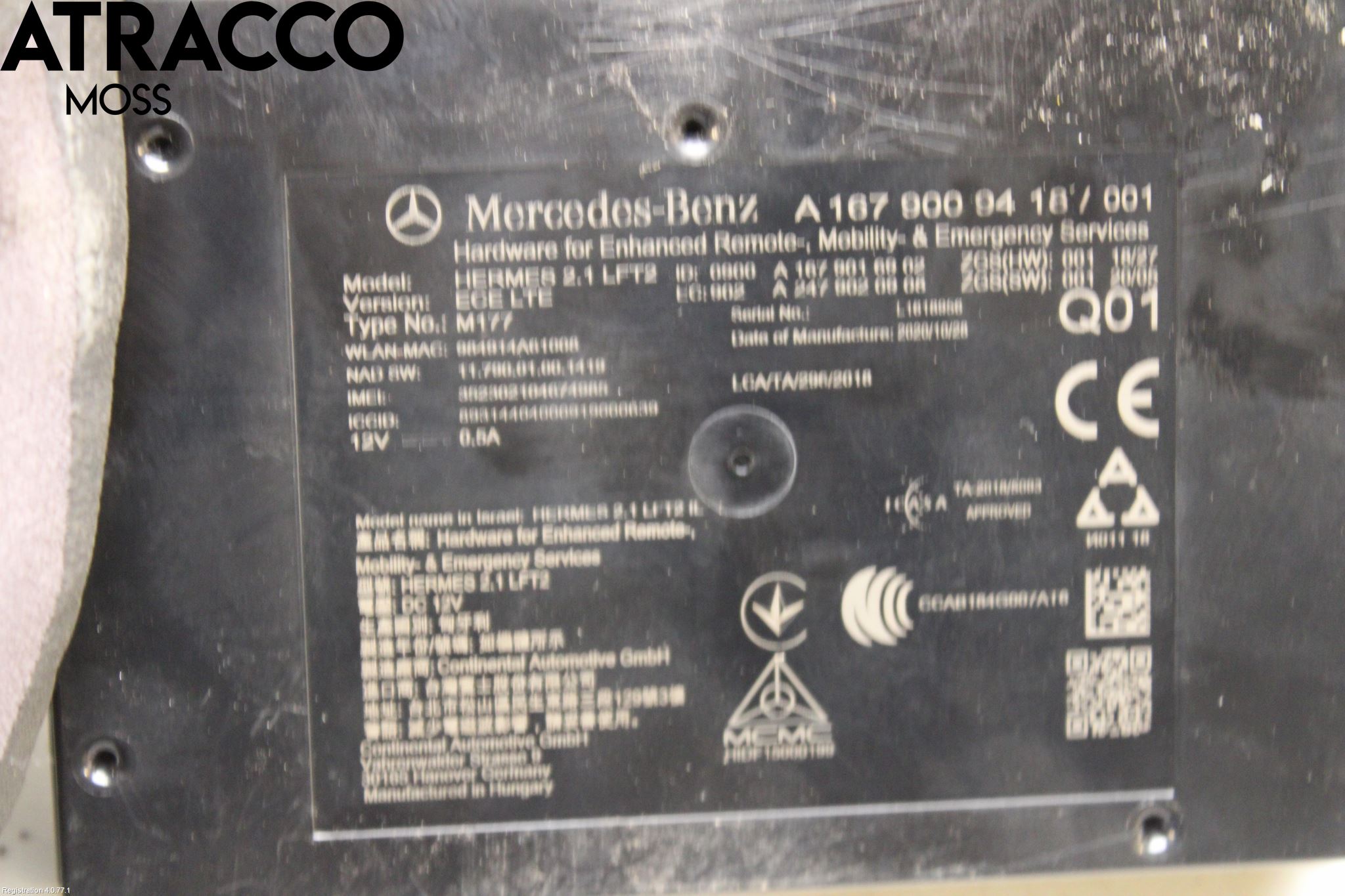 Mercedes-Benz MB EQC (N293) 20- Styreenhet Øvrig