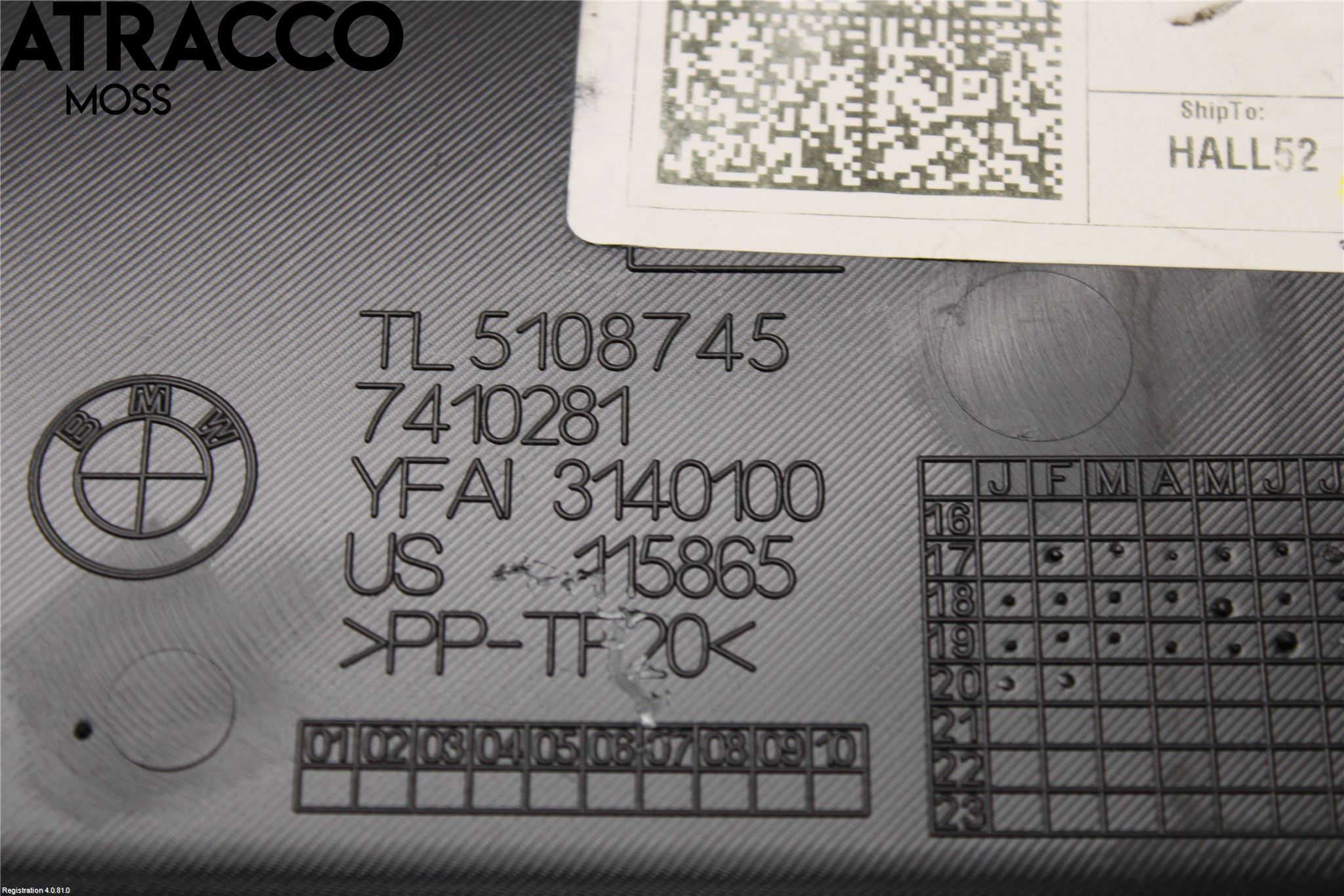 BMW X3 G01 18- Innr Dørtrekk Venstre