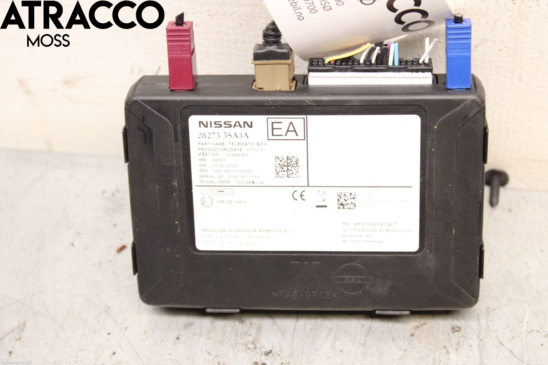 Nissan LEAF 18- Styreenhet Øvrig