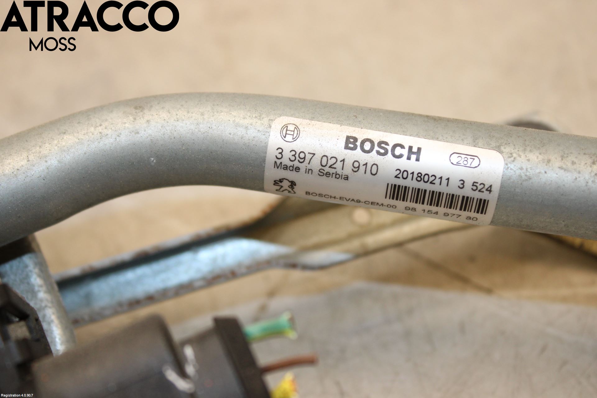 Peugeot 2008 13-20 Viskermotor Frontrute