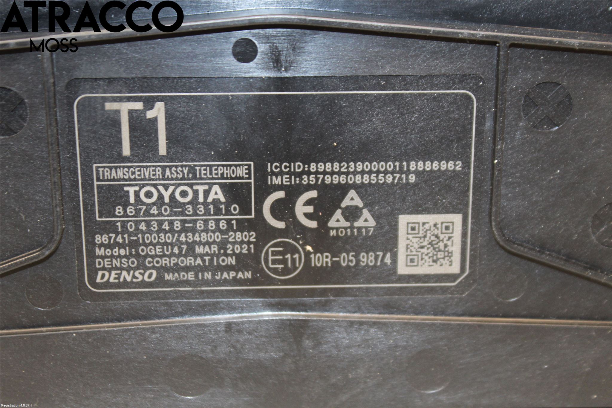 Lexus ES 250/300/330 Styreenhet Tale