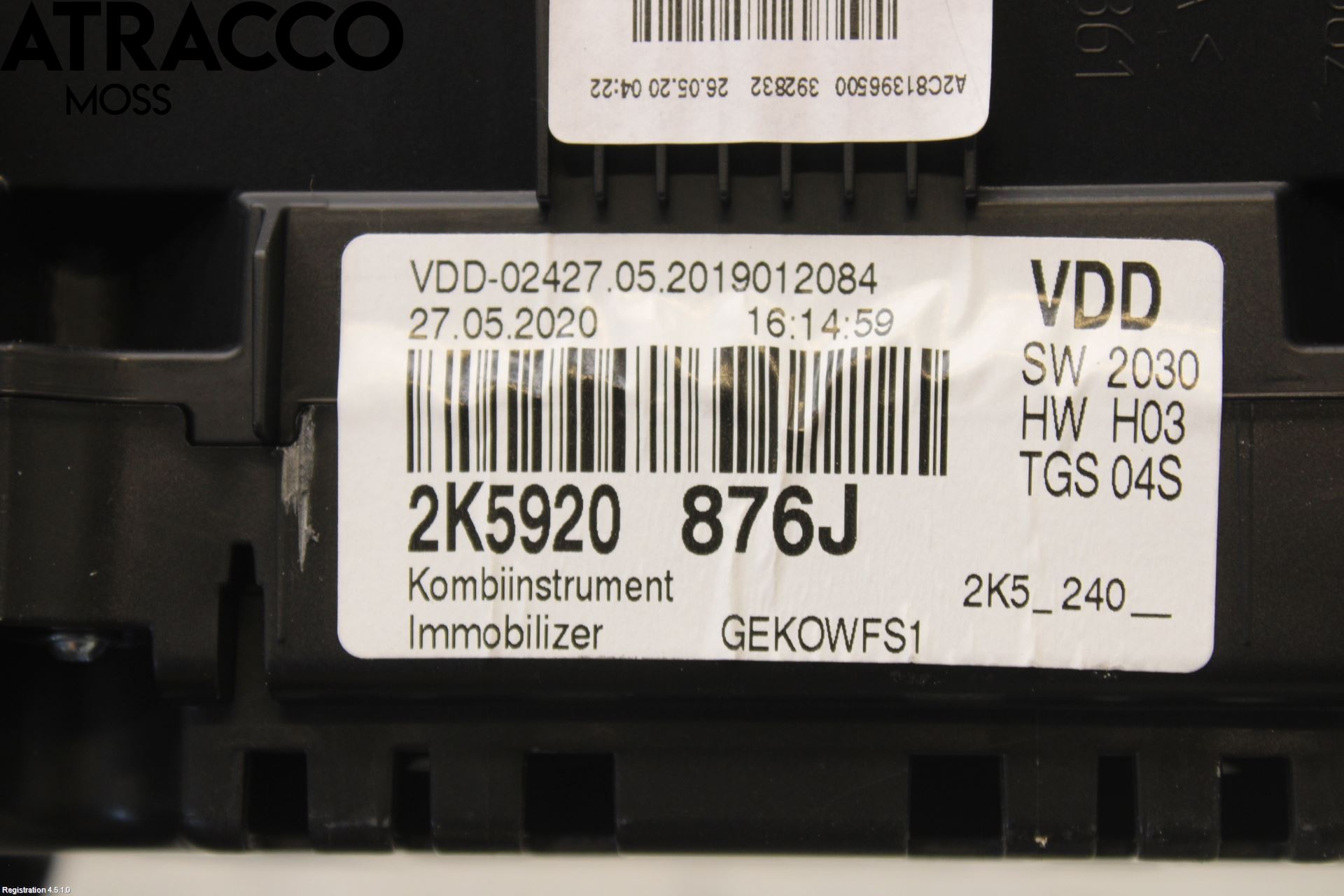 Volkswagen VW CADDY 16-20 Instr Kombinert