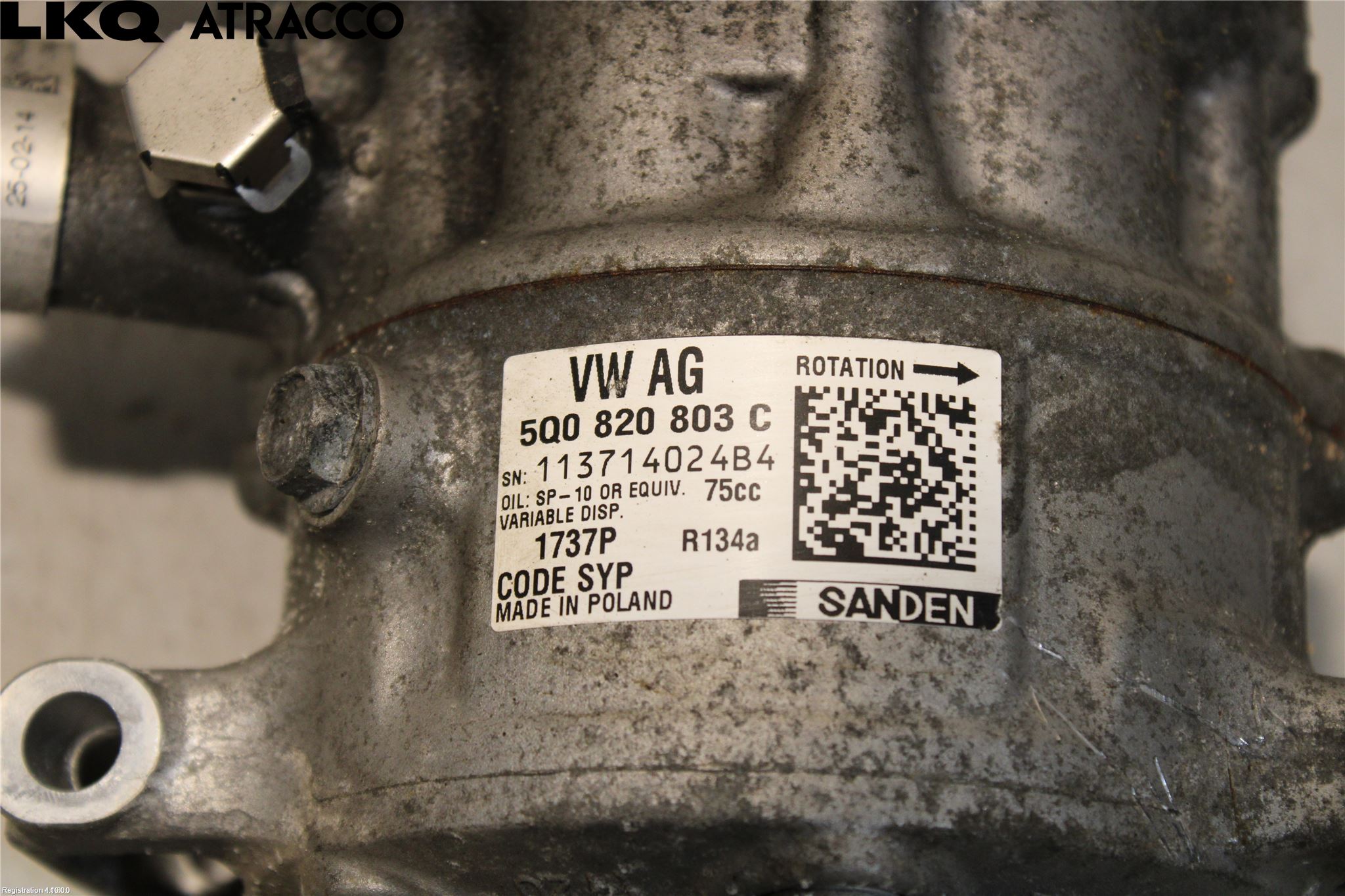 Audi A3/S3 8V 13-20 Varme Ac Kompressor