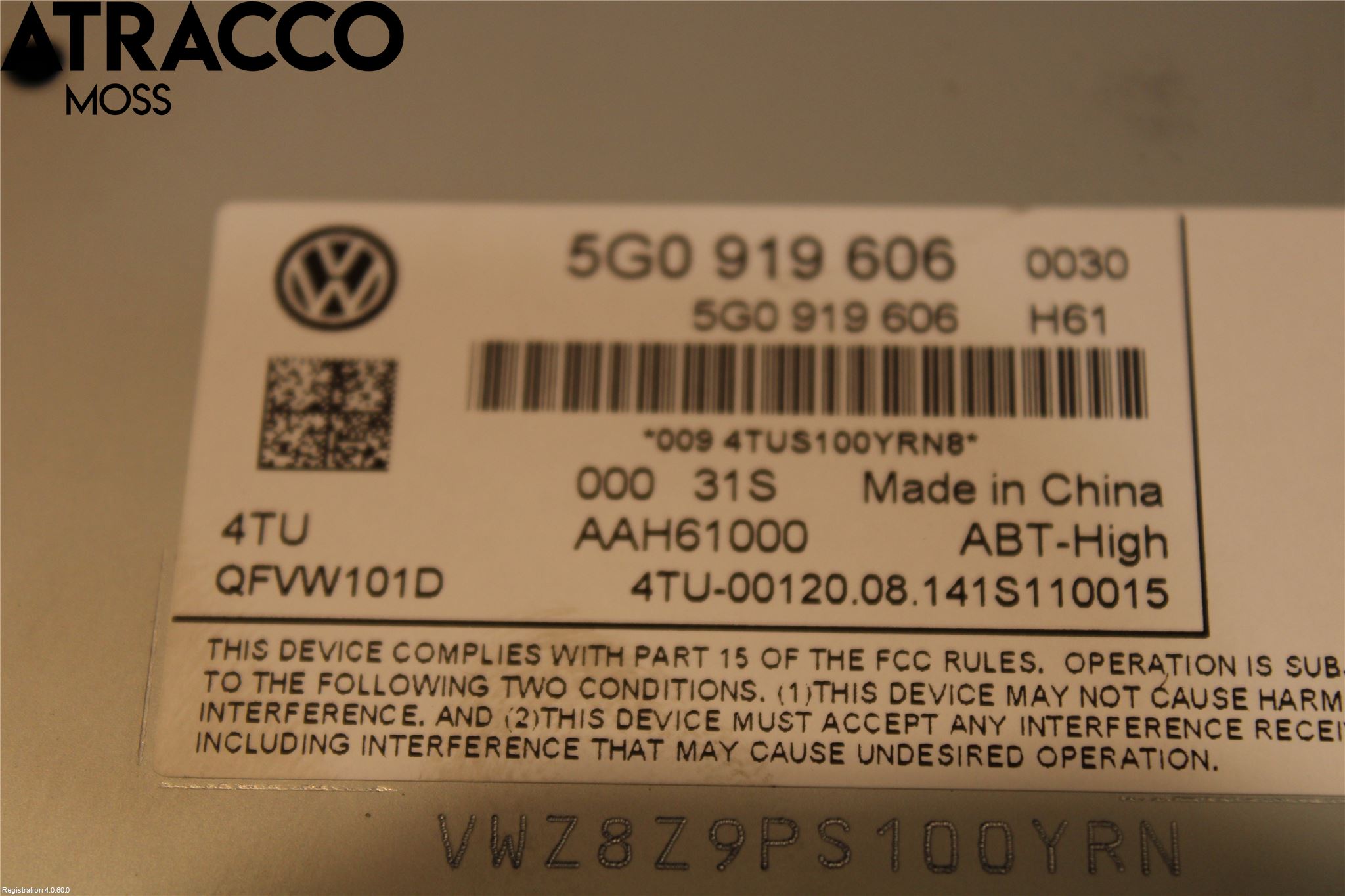 Volkswagen VW GOLF / E-GOLF VII 13-20 Multifunktionsdisplay