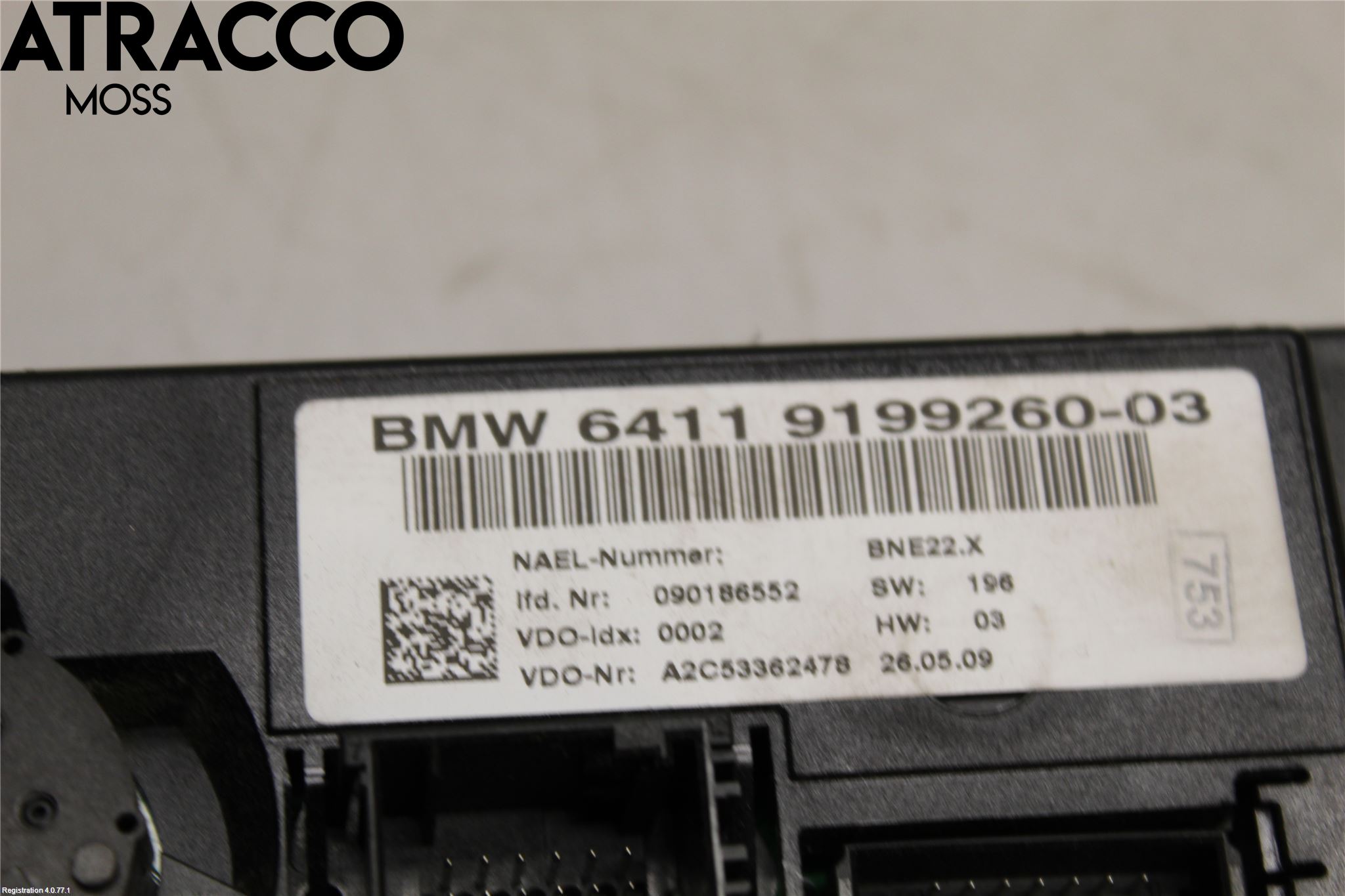 BMW 1 E87/81 5D/3D 03-11 Varme Ac Betjening-Display