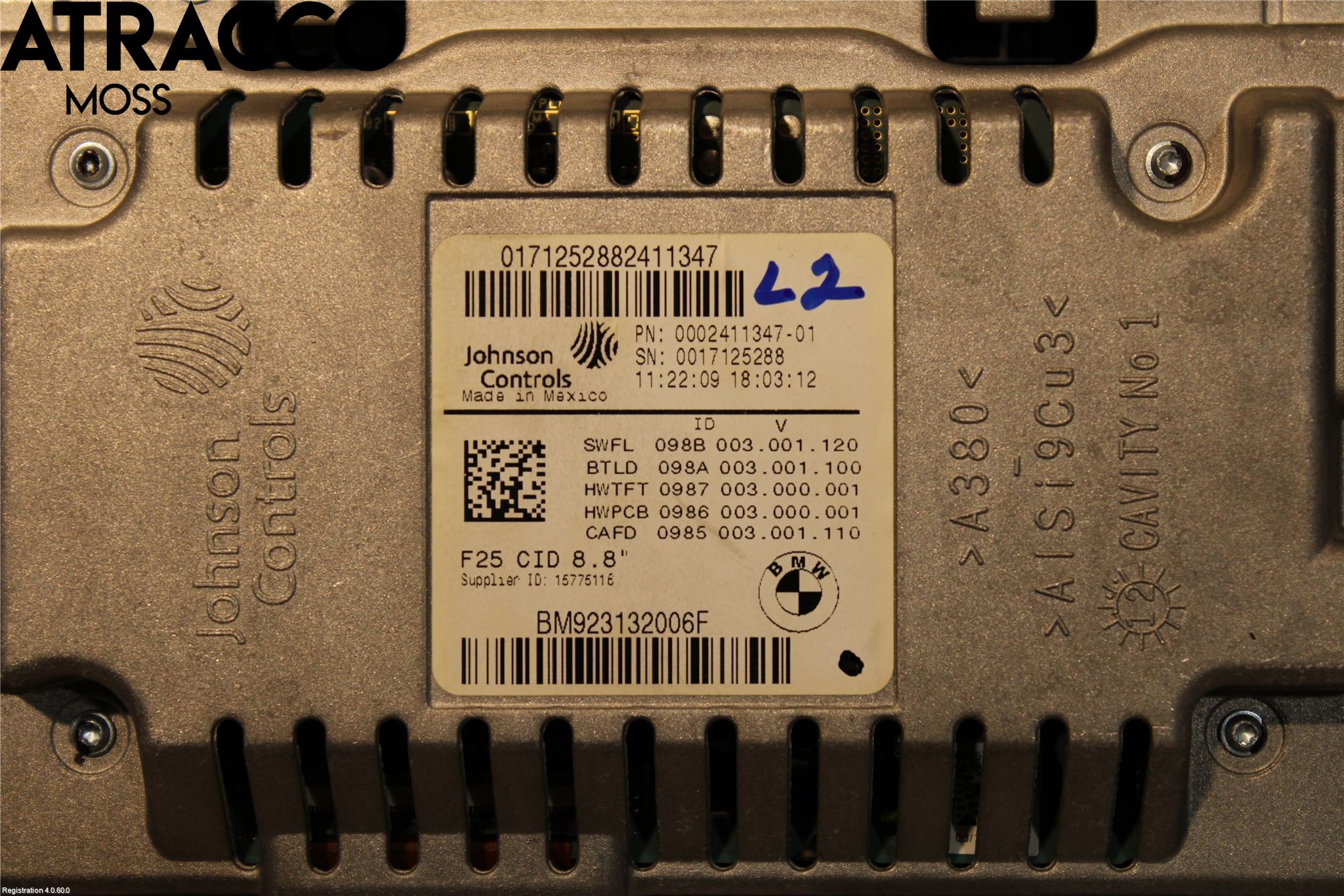 BMW X3 F25 10-17 Multifunktionsdisplay