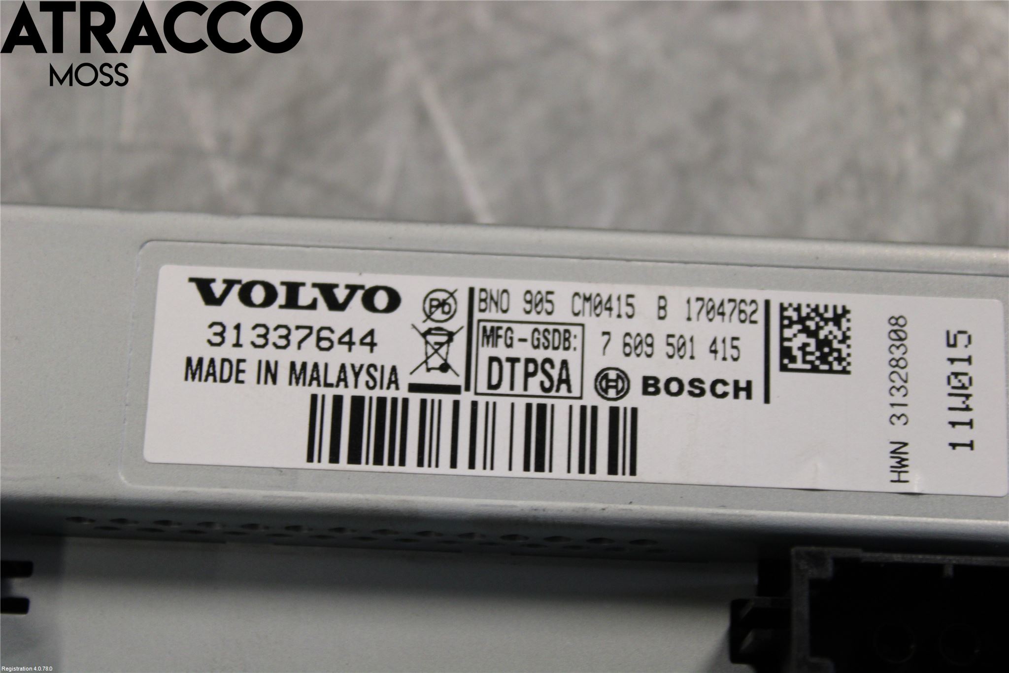 Volvo V60 11-13 Multifunktionsdisplay