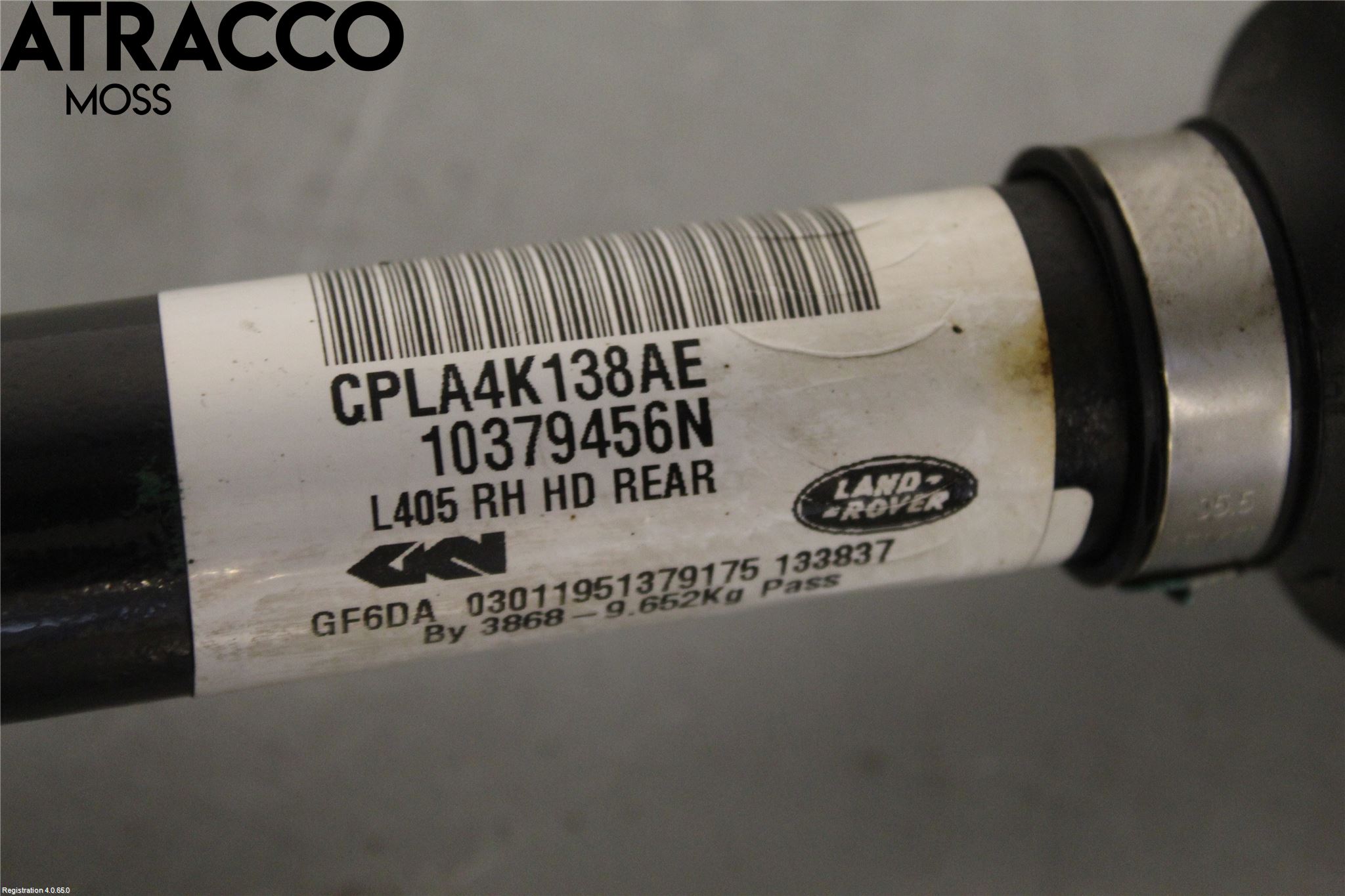 Landrover RANGE ROVER (L460) 22- Drivaksel Bak Kompl Venstre